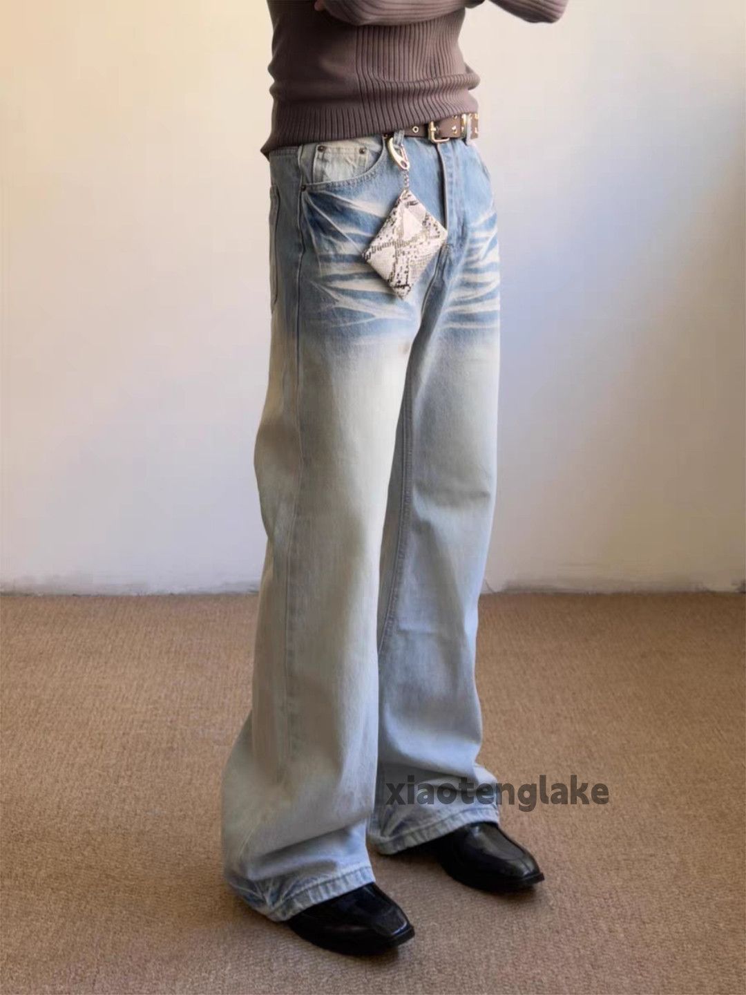 Jean xtl vintage washed faded punk grunge hiphop jeans Size US 33 - 6 Thumbnail