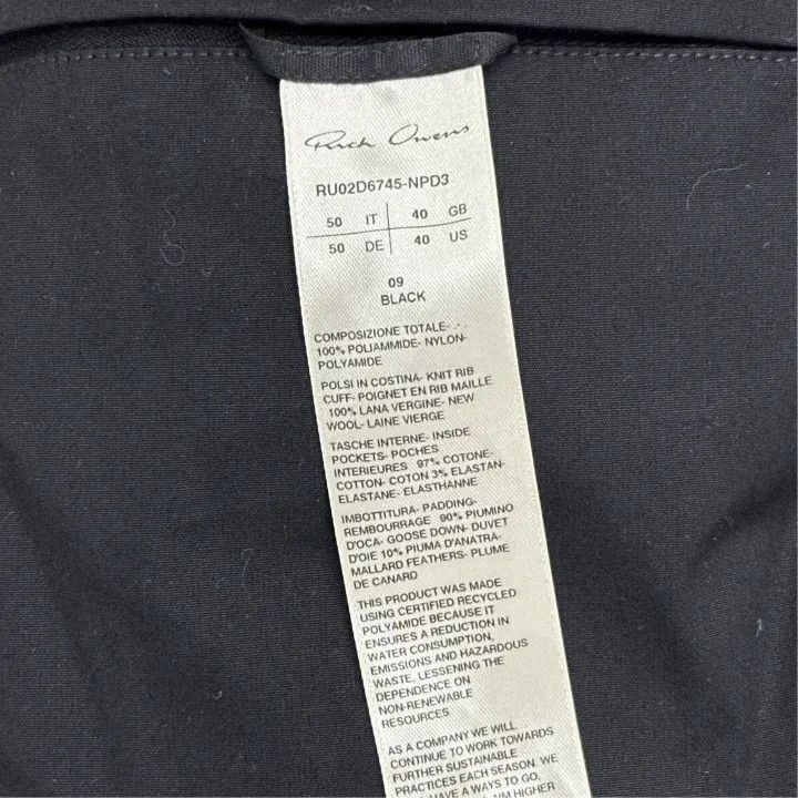 Rick Owens Rick Owens Black Zip-2508 Size US M / EU 48-50 / 2 - 3 Thumbnail