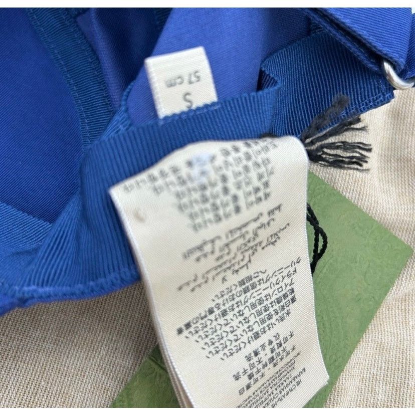 Gucci Gucci GG blue/yellow baseball hat size small adjustable Size ONE SIZE - 7 Thumbnail