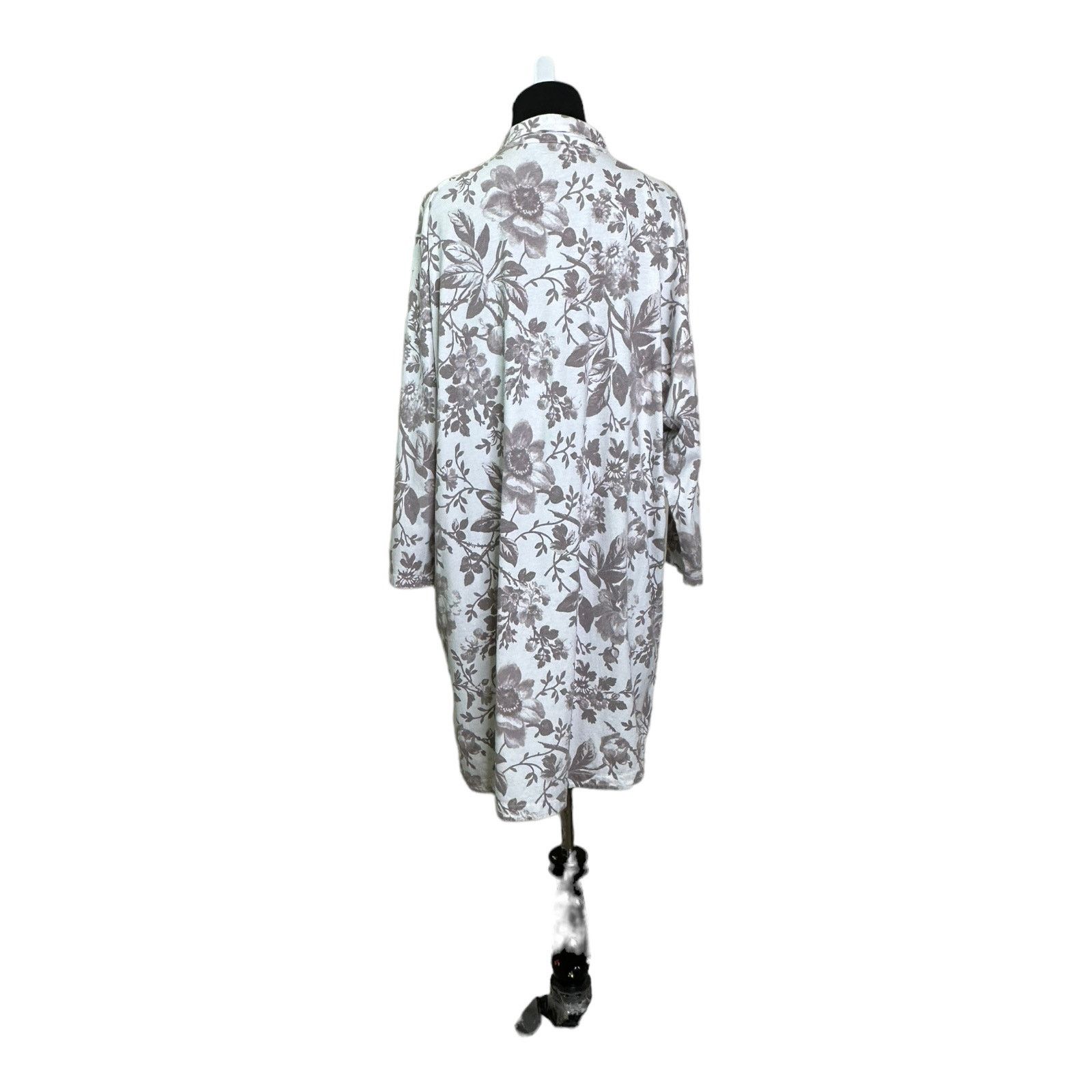 Haven Haven white brown floral long sleeves shirt dress size XL Size XL / US 12-14 / IT 48-50 - 9 Thumbnail