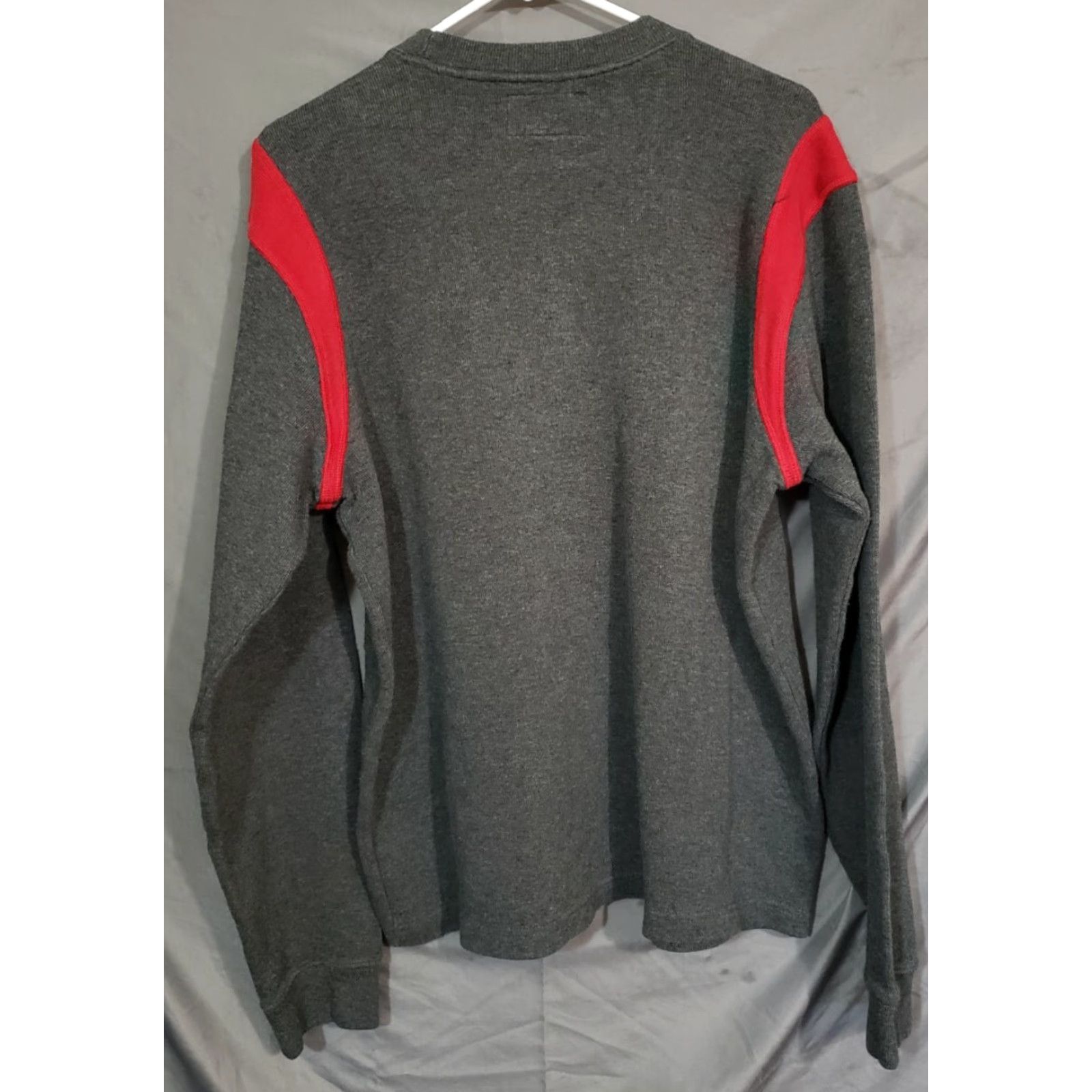 Abercrombie & Fitch VINTAGE Abercrombie & Fitch XL Mens Muscle Crew Neck Abercrombie 3 Grey Red Sweater Size US XL / EU 56 / 4 - 3 Thumbnail