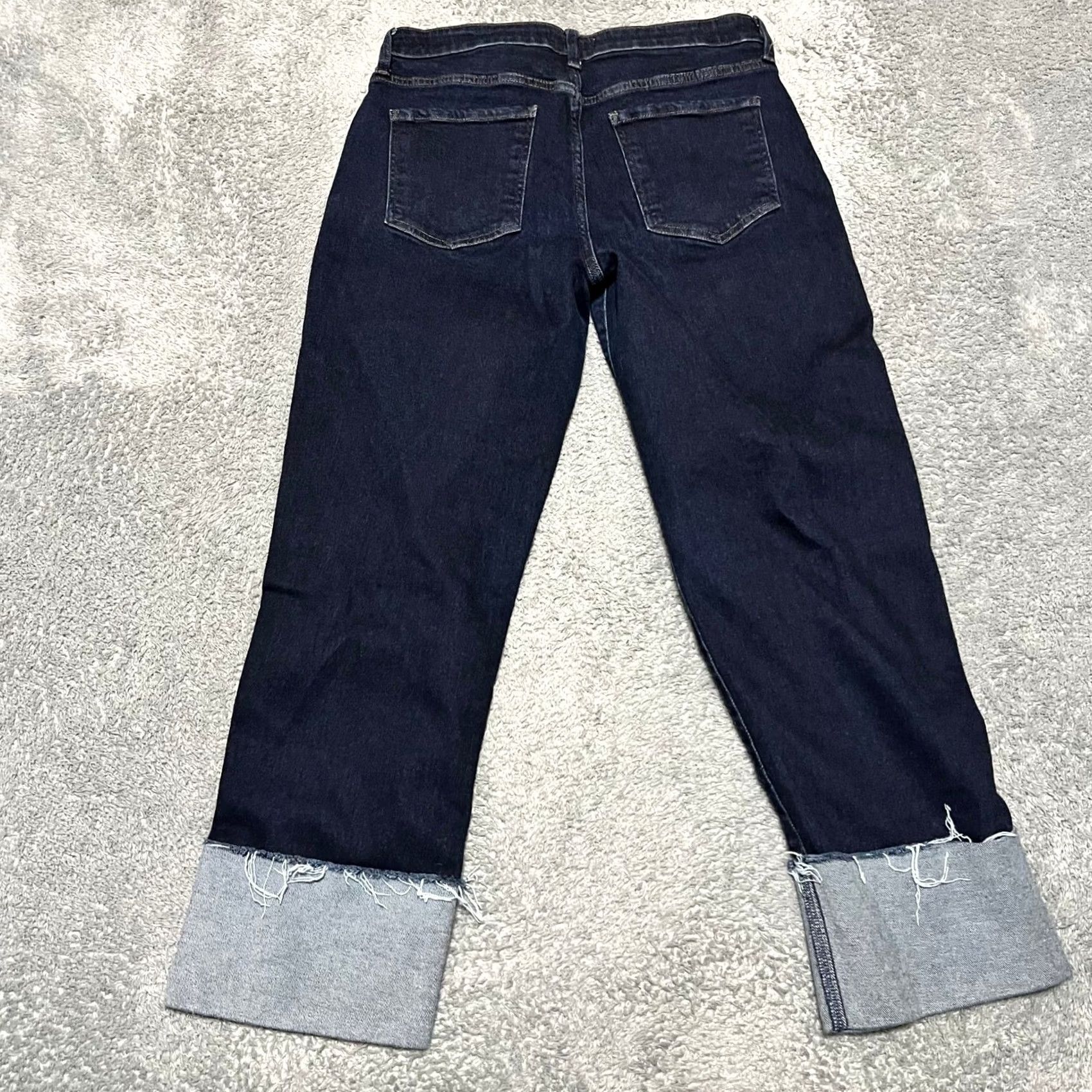 Vintage Kut from the Kloth Jeans Womens 4 FAY Fab Ab Straight Leg Blue Cuffed 31x26.5 Size 27" / US 4 / IT 40 - 3 Thumbnail