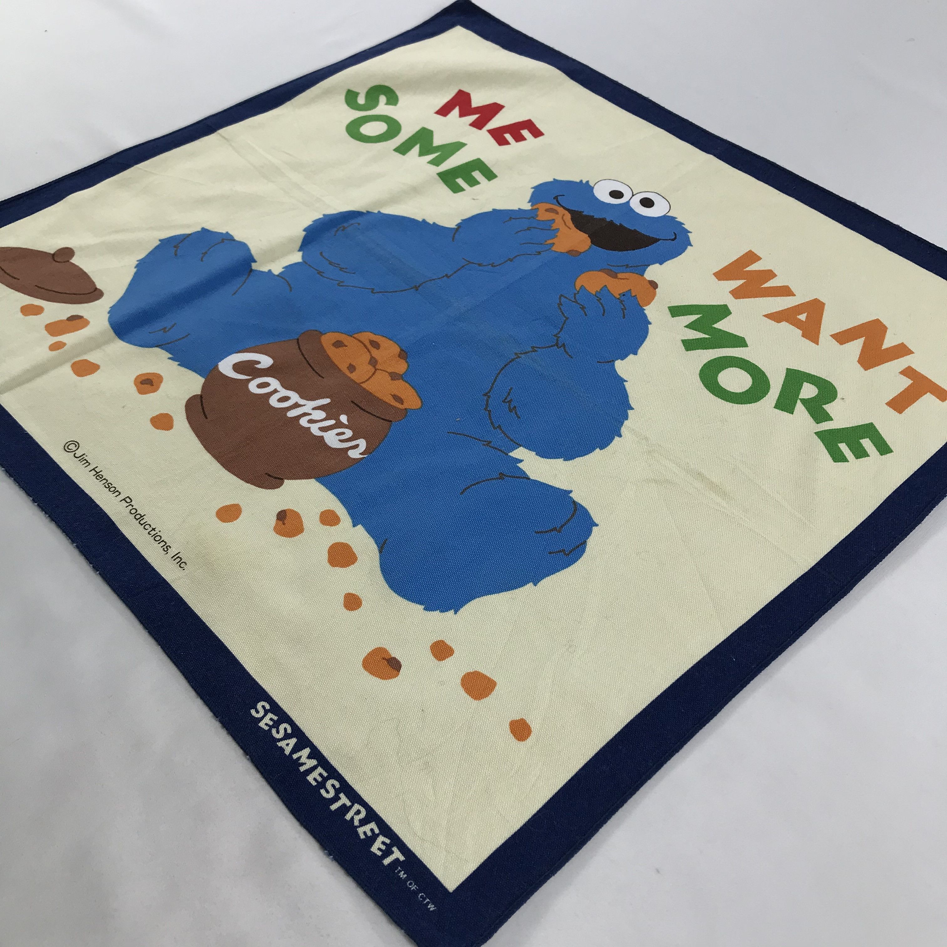 Vintage Sesame Street Bandana / Handkerchief / Neckerchief - S1823 Size ONE SIZE - 2 Thumbnail