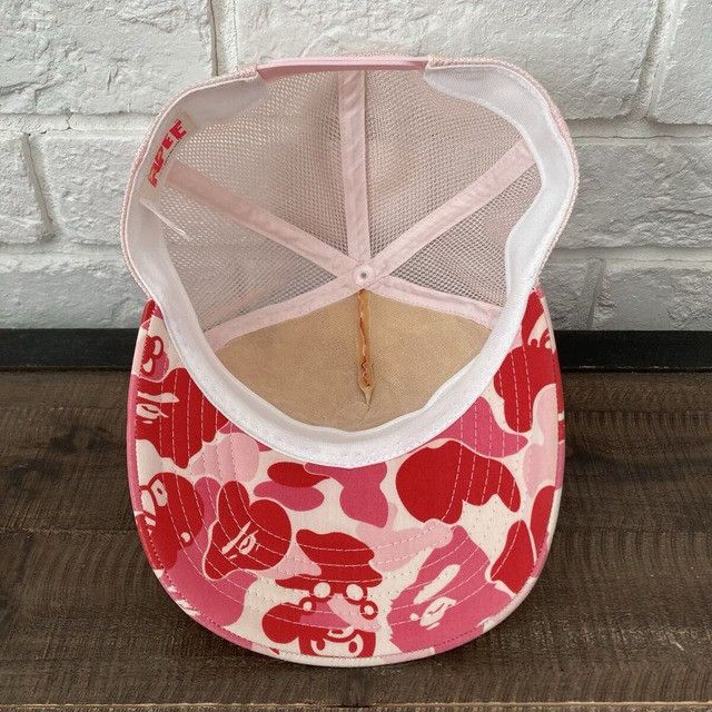 Bape BAPE Nap Lisa ABC Camo Pink trucker hat cap milo APE NIGO Size ONE SIZE - 7 Thumbnail