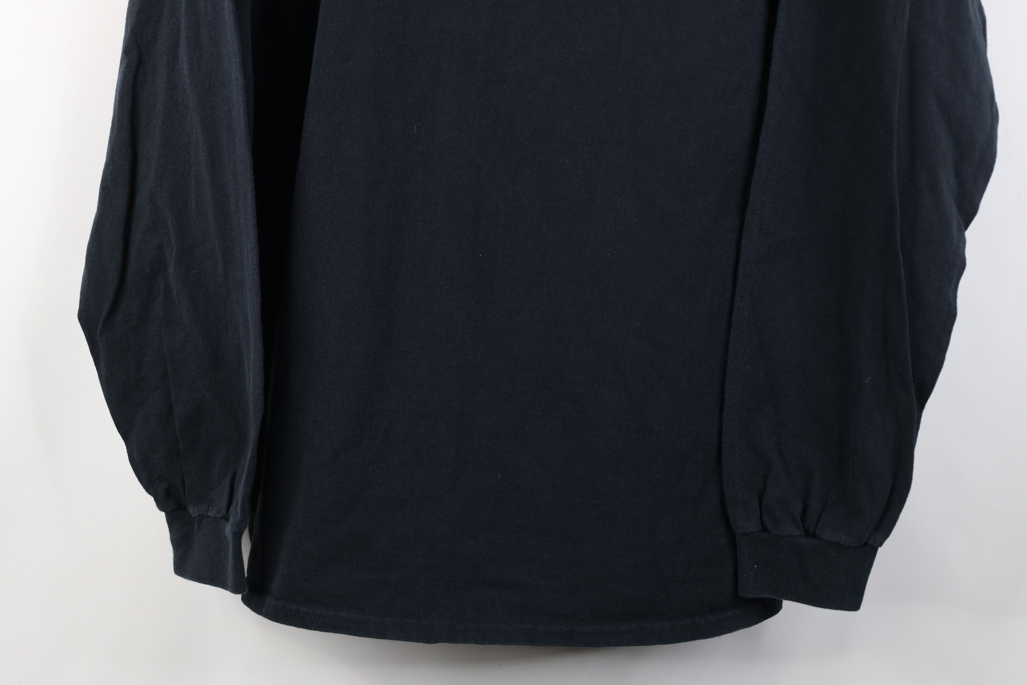 Vintage Vintage 90s Y2K Streetwear Cotton Long Sleeve T-Shirt Black Size US XL / EU 56 / 4 - 3 Thumbnail