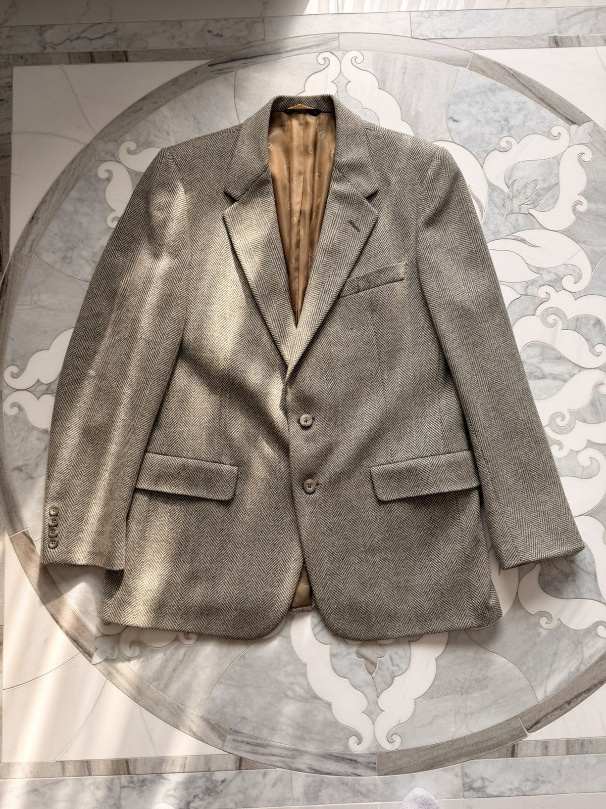 Christian Dior Monsieur Vintage 1984 ChristianDior Monsieur Virgin Wool Beige Blazer Size 38R - 1 Thumbnail