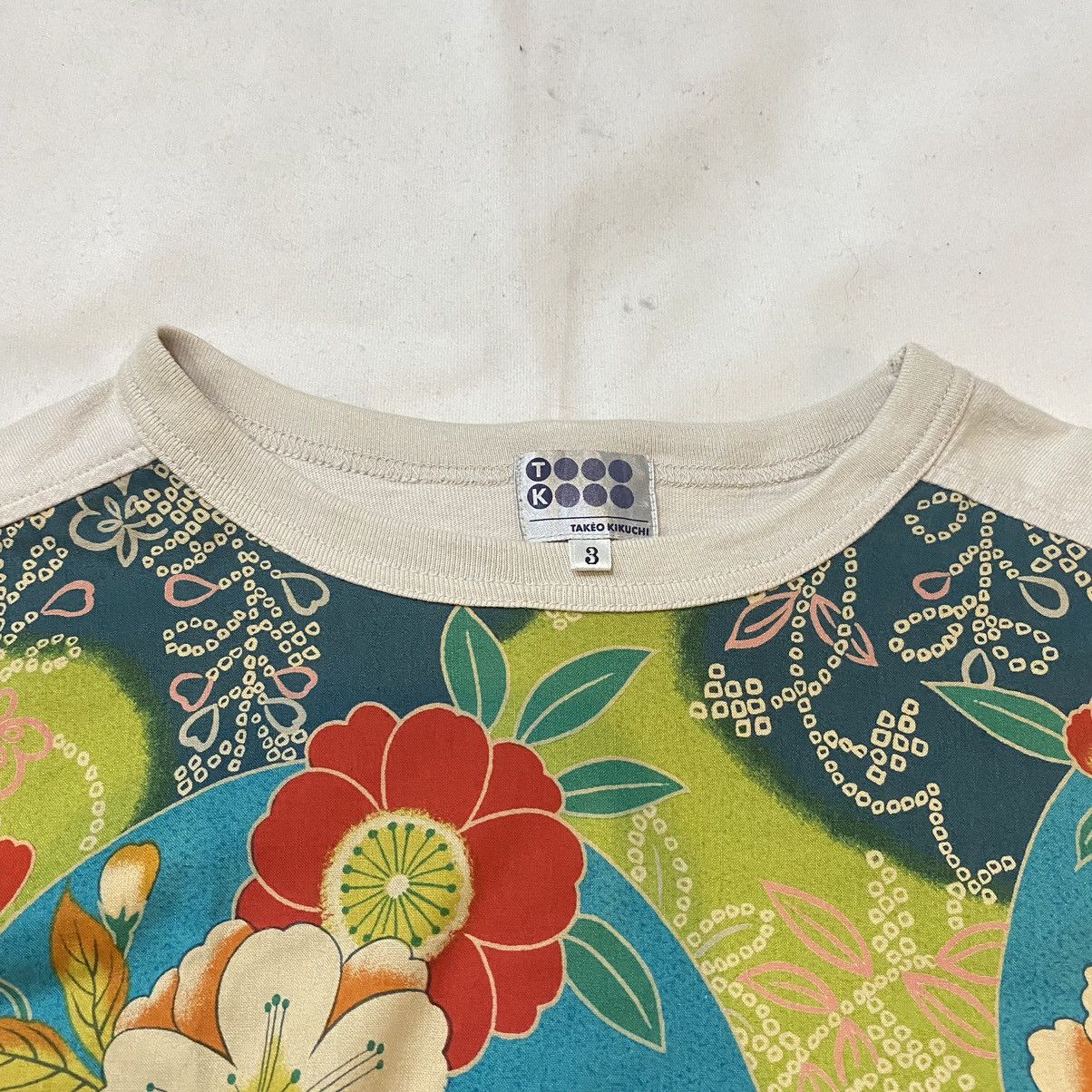 Japanese Brand × Takeo Kikuchi Takeo Kikuchi Floral Pattern Japanese Design Tees Size US M / EU 48-50 / 2 - 6 Thumbnail
