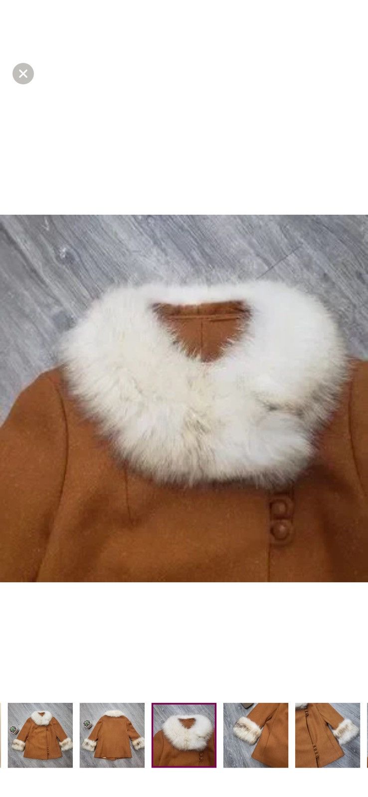 Other Fur Trimmed Women's Coat Suede William Frohman Size S / US 4 / IT 40 - 6 Thumbnail