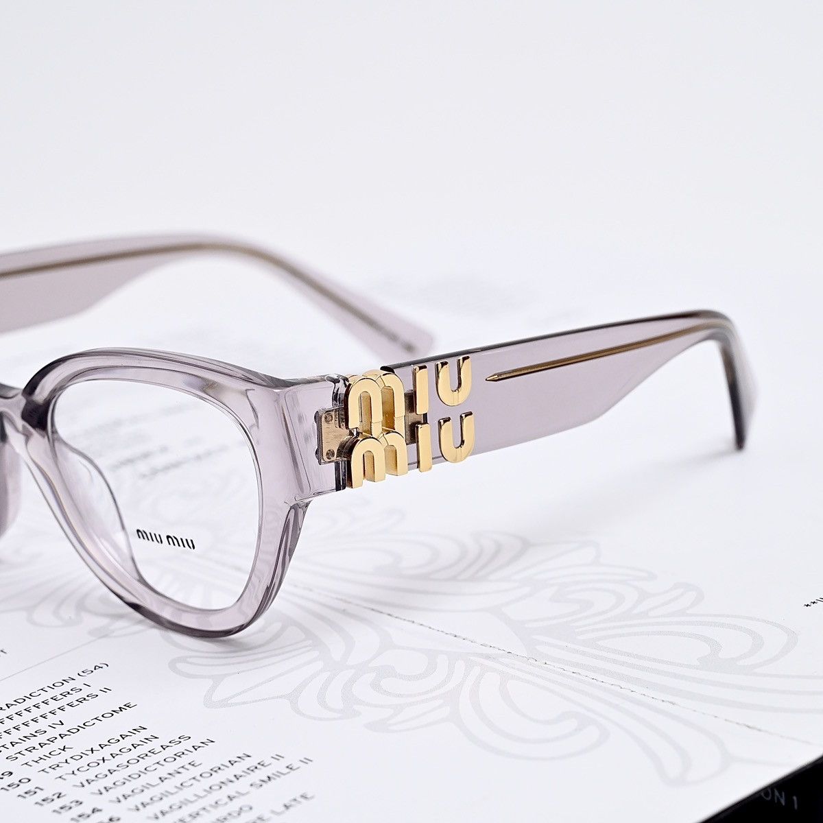 Miu Miu MIU MIU 0MU 01VV GLASSES Size ONE SIZE - 3 Thumbnail