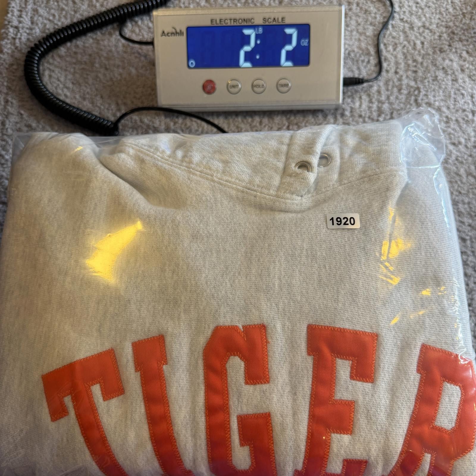 Champion Champion Auburn Tigers Hoodie Sweatshirt XXL Cream Orange Size US XXL / EU 58 / 5 - 7 Thumbnail