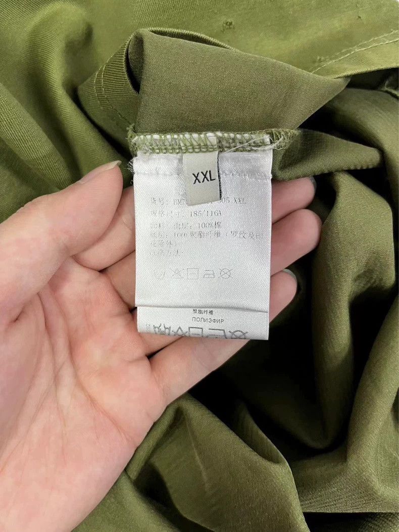 Givenchy Givenchy Green Burnt-Out Hole Letter Short Sleeve Size US XXL / EU 58 / 5 - 4 Thumbnail