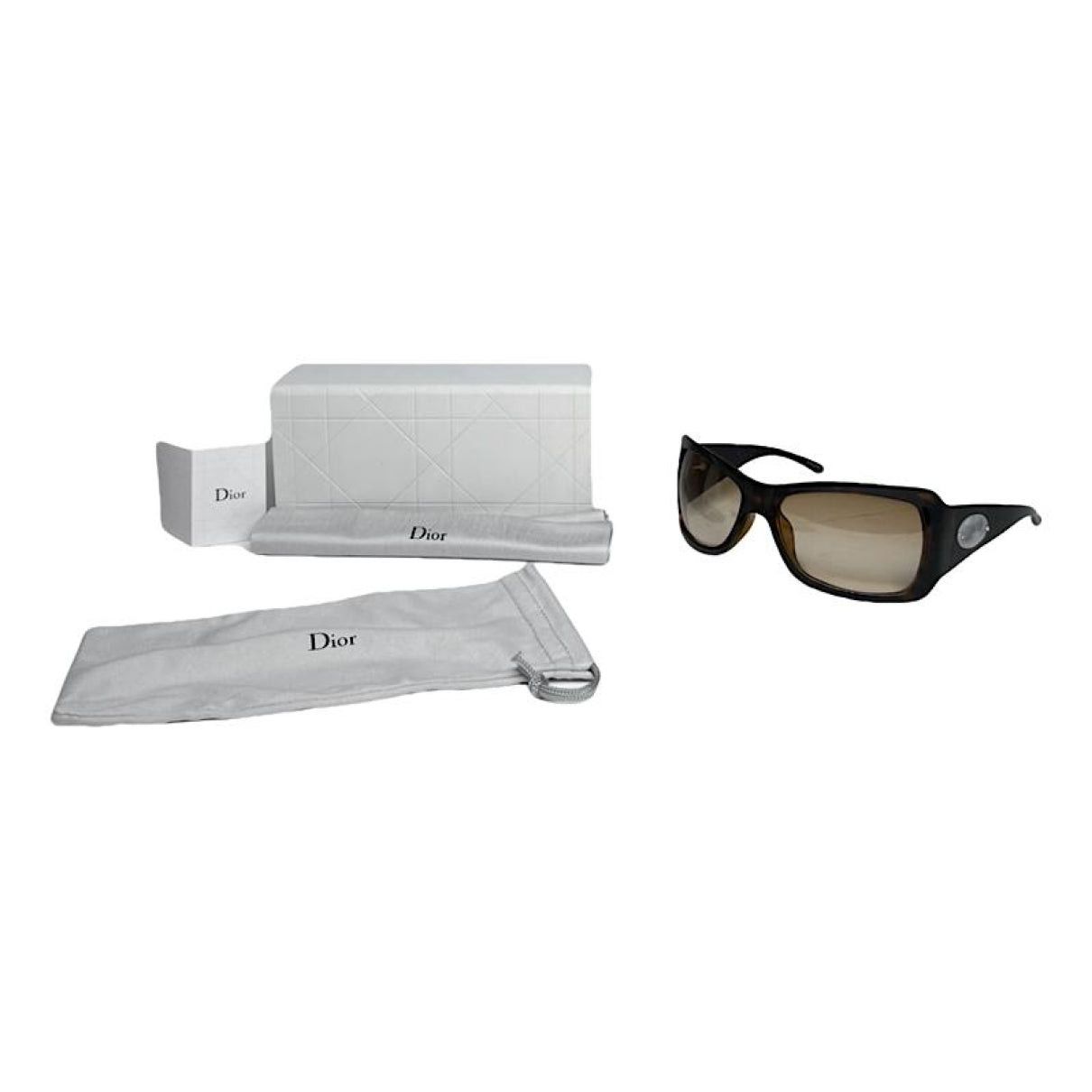 Dior Black Plastic Sunglasses Size ONE SIZE - 1 Thumbnail