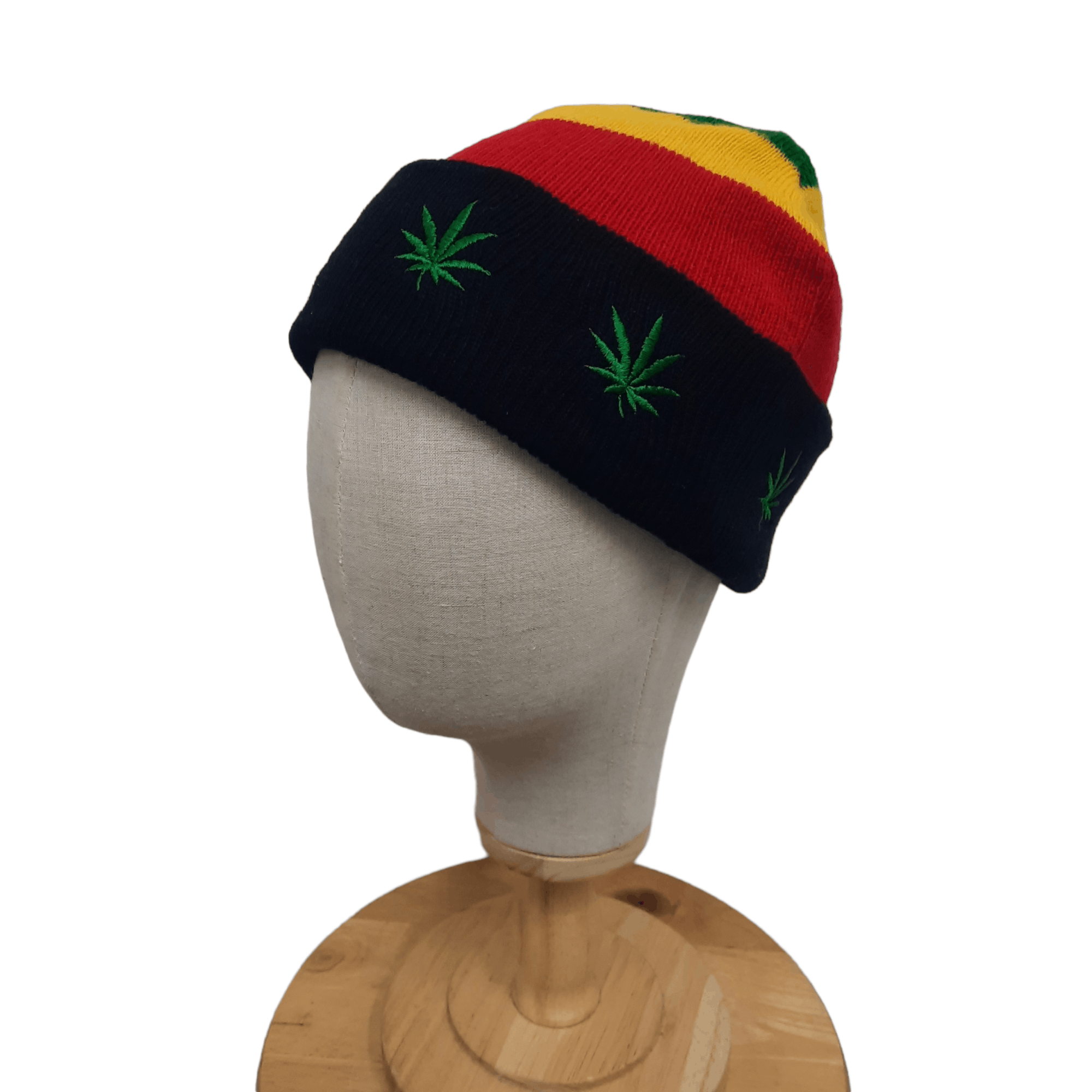 🔥Wander wall marijuana cannabis rasta stripes beanie hat