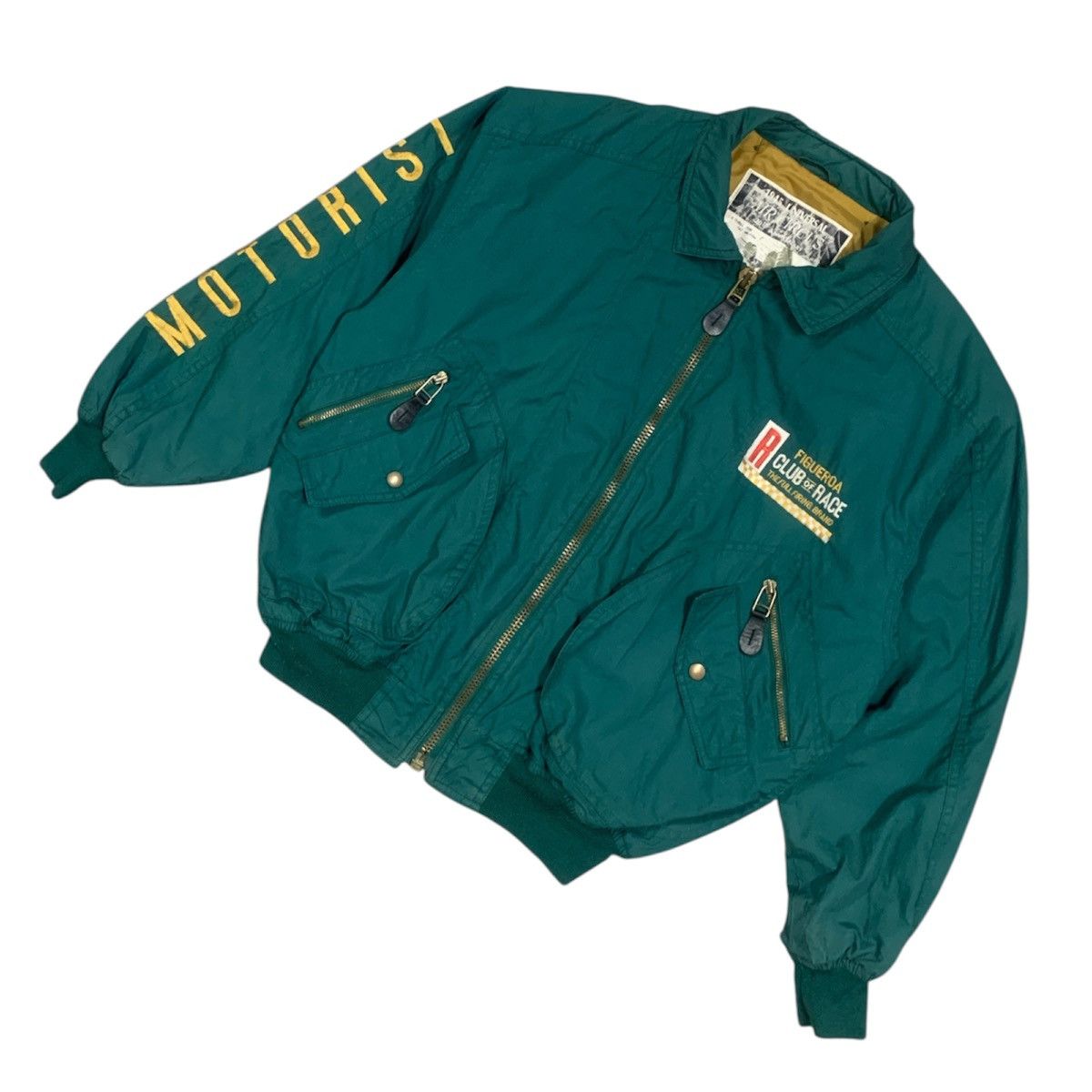 Vintage Vtg Figueroa Club of Race Bomber Jacket Size US M / EU 48-50 / 2 - 4 Thumbnail