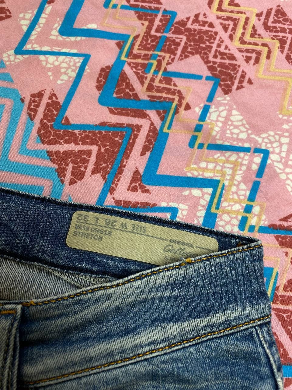 Diesel × Vintage Vintage Diesel Industry Faded Denim Jeans Size 26" / US 2 / IT 38 - 2 Thumbnail