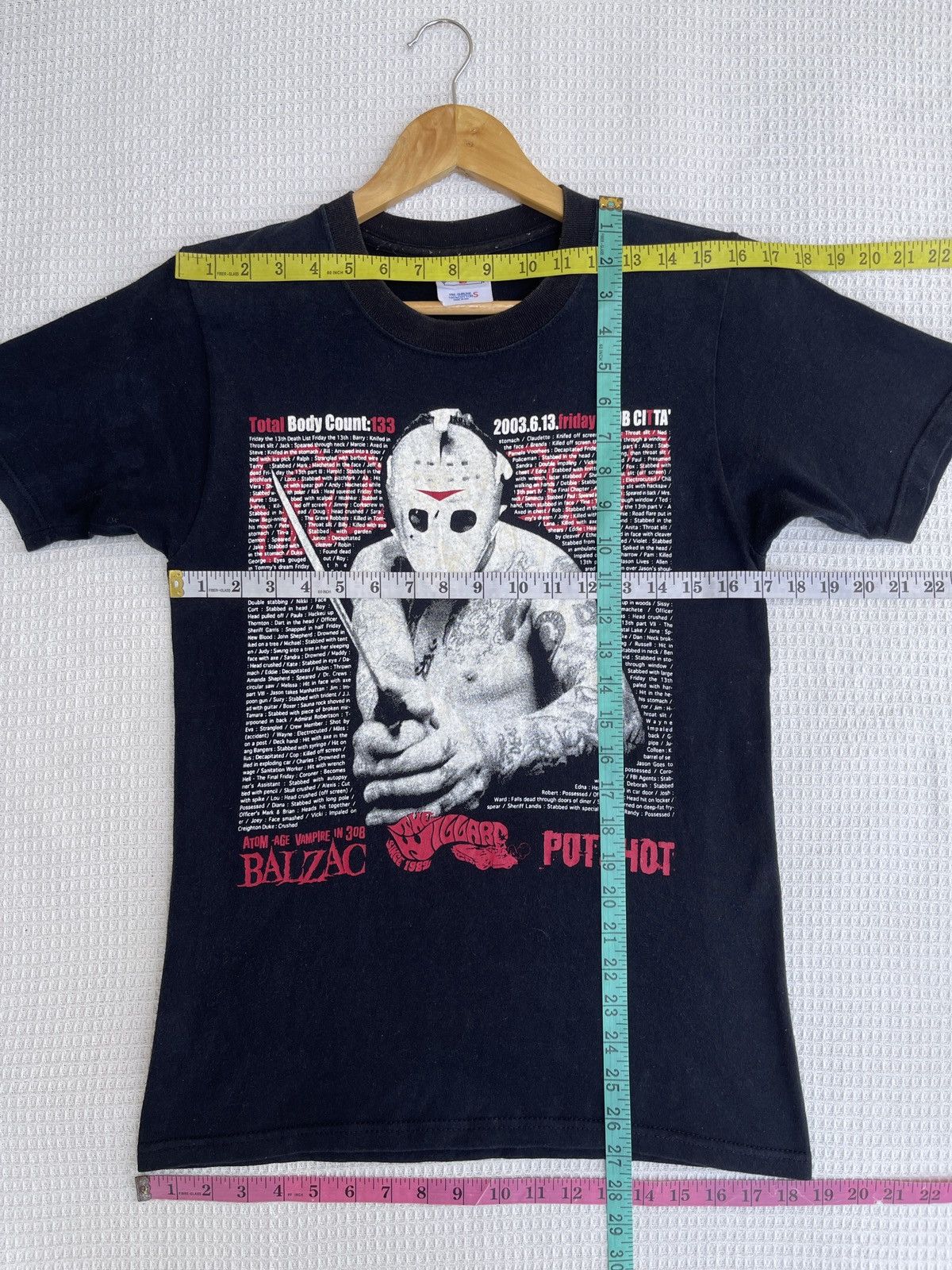 Band Tees × Expert Horror Last Drop🔥Rare🔥Vtg FRIDAY THE 13th x Balzac Horror T Shirt Size US S / EU 44-46 / 1 - 13 Thumbnail