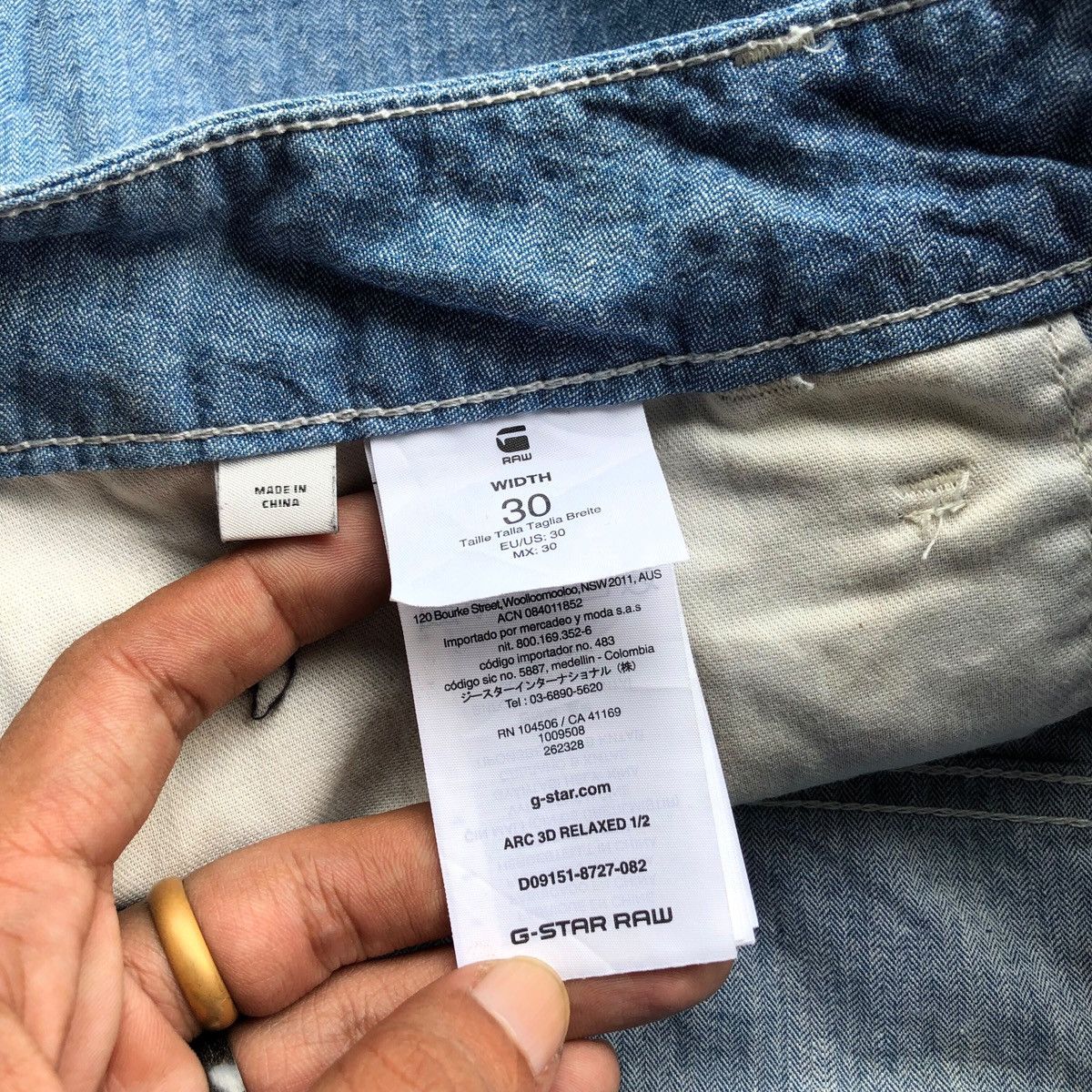 G-Star × Japanese Brand Vintage G STAR RAW arc 3d relaxed shorts Size US 30 / EU 46 - 7 Thumbnail