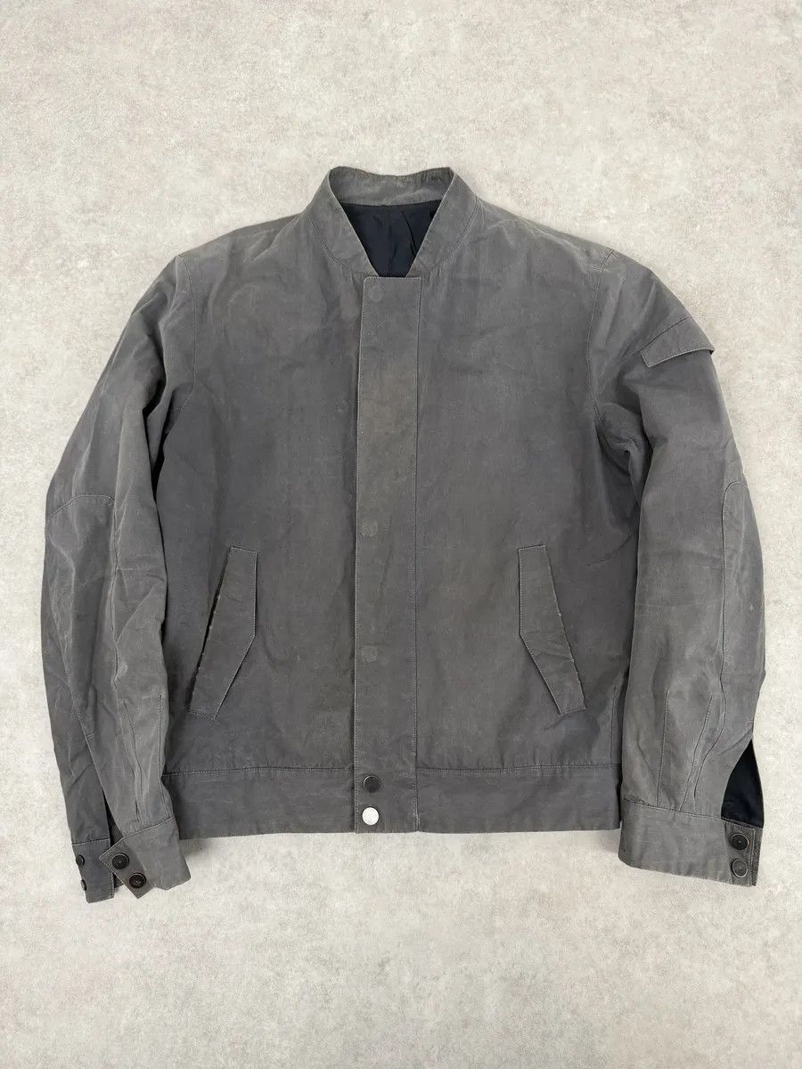 Balenciaga AW2013 Balenciaga Grey Raw Bomber Jacket Size US M / EU 48-50 / 2 - 4 Thumbnail