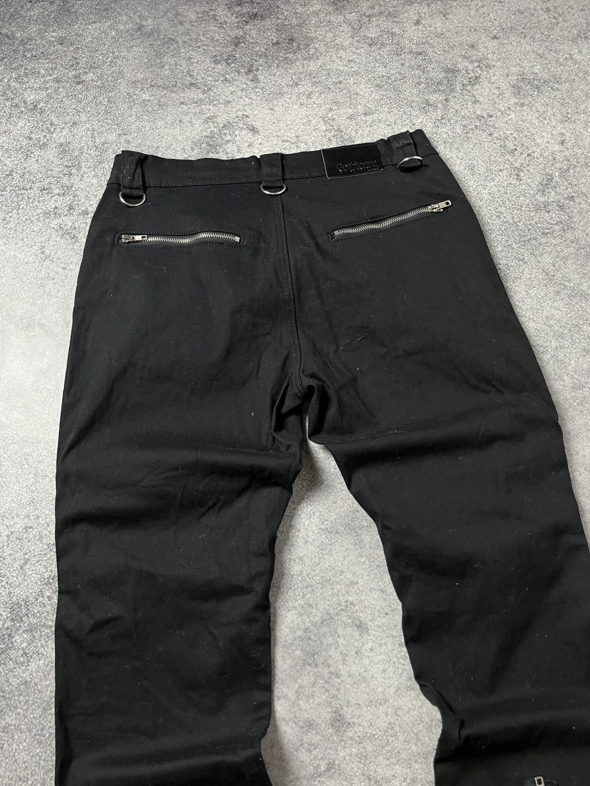 Hedi Slimane 🔥PUNK HEDI SLIMANE VIBE BONDAGE GOTHIC ZIPPER SLIM PANTS Size US 32 / EU 48 - 7 Thumbnail