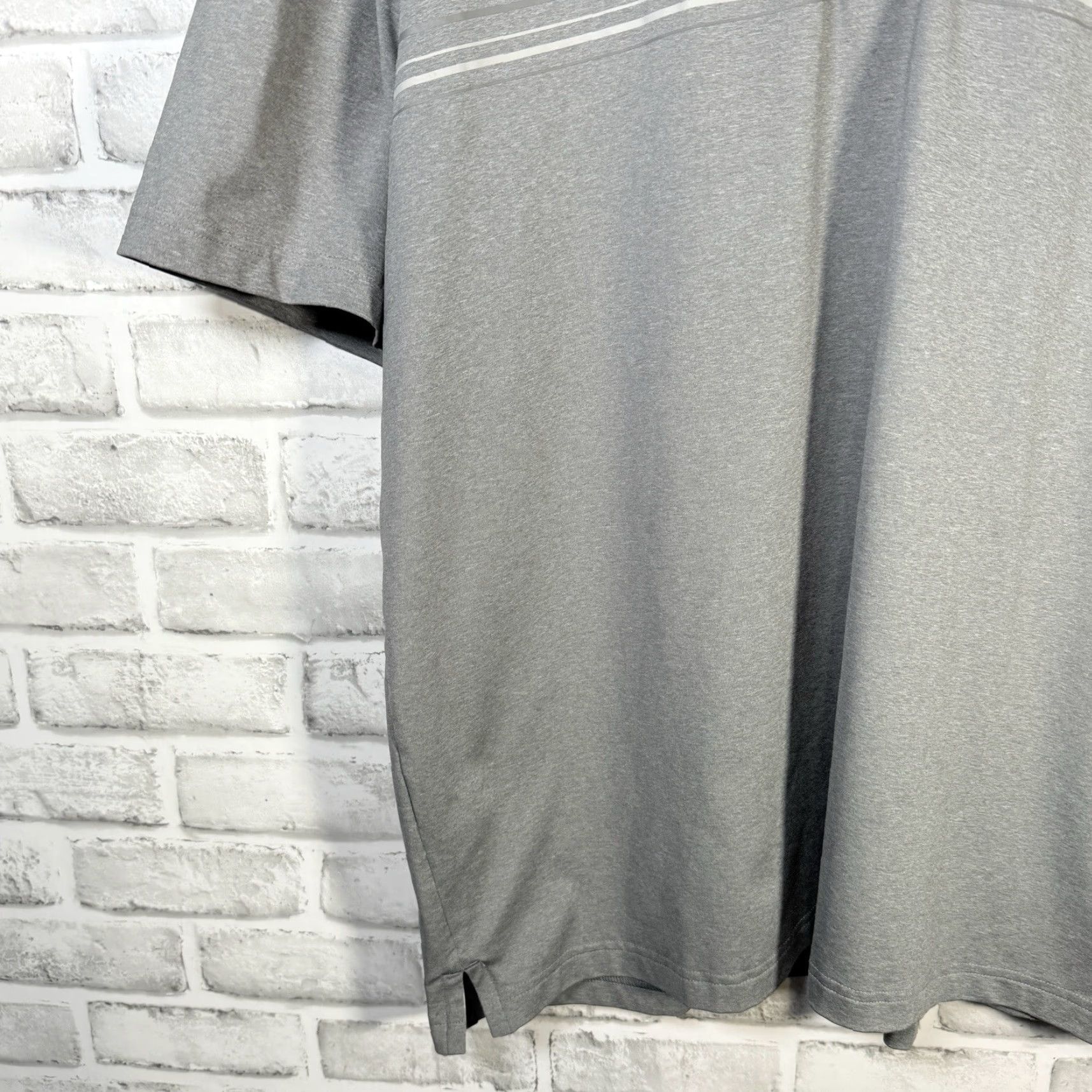 Puma Puma Gray Striped Athletic Polo Shirt Mens XL Size Regular Size US XL / EU 56 / 4 - 3 Thumbnail