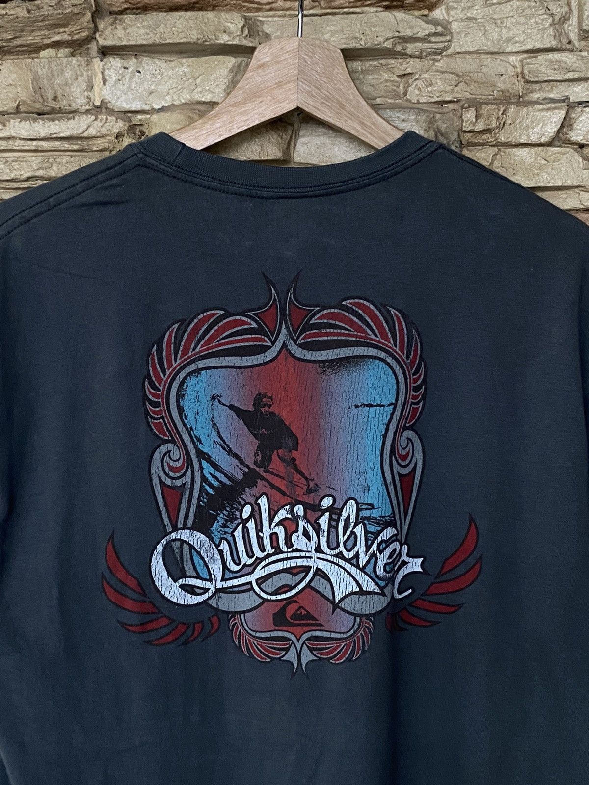 Vintage Vintage Quiksilver Backhit Logo Surfing Tees Vtg Size US M / EU 48-50 / 2 - 3 Thumbnail