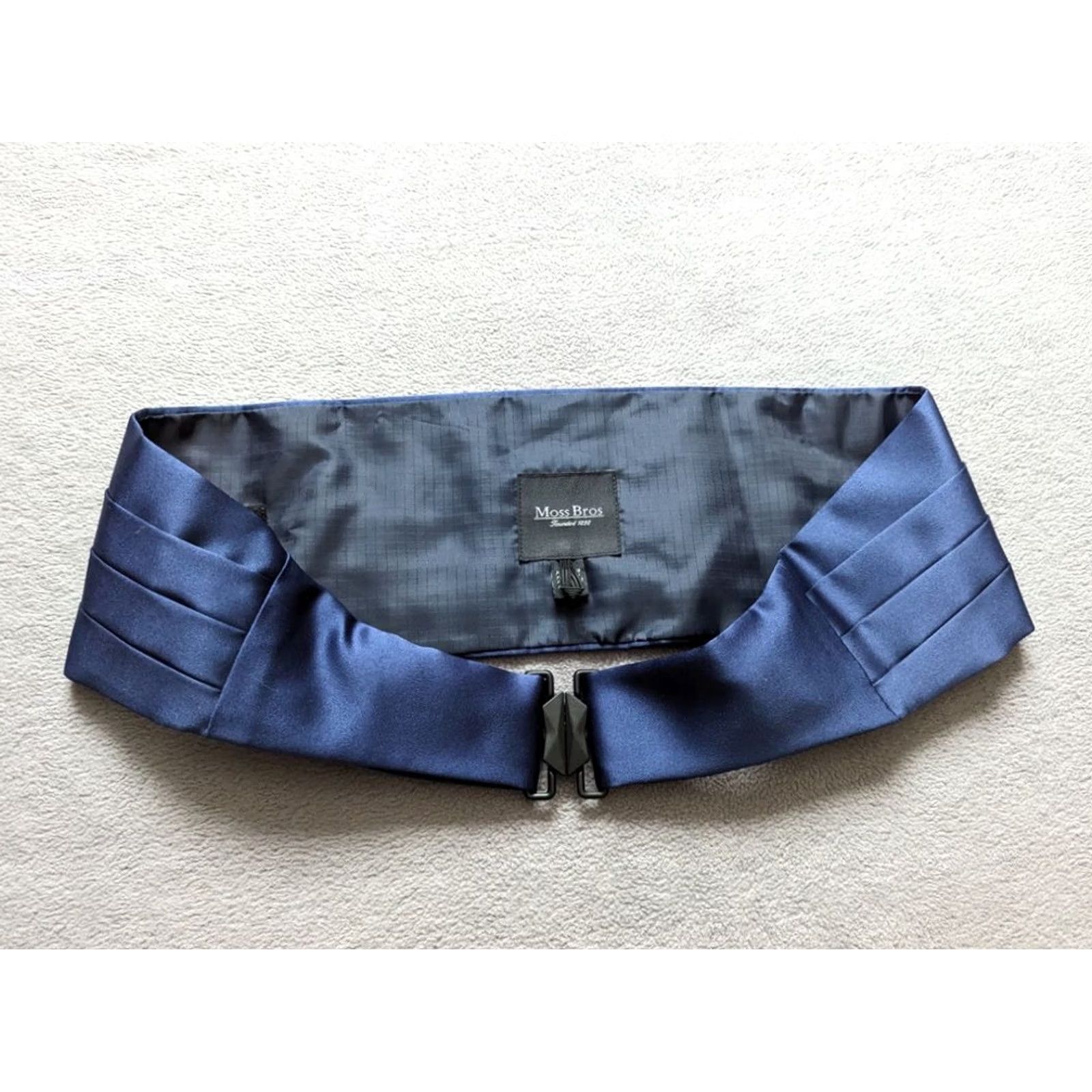 Vintage Moss Bros Cummerbund Blue Size ONE SIZE - 5 Thumbnail
