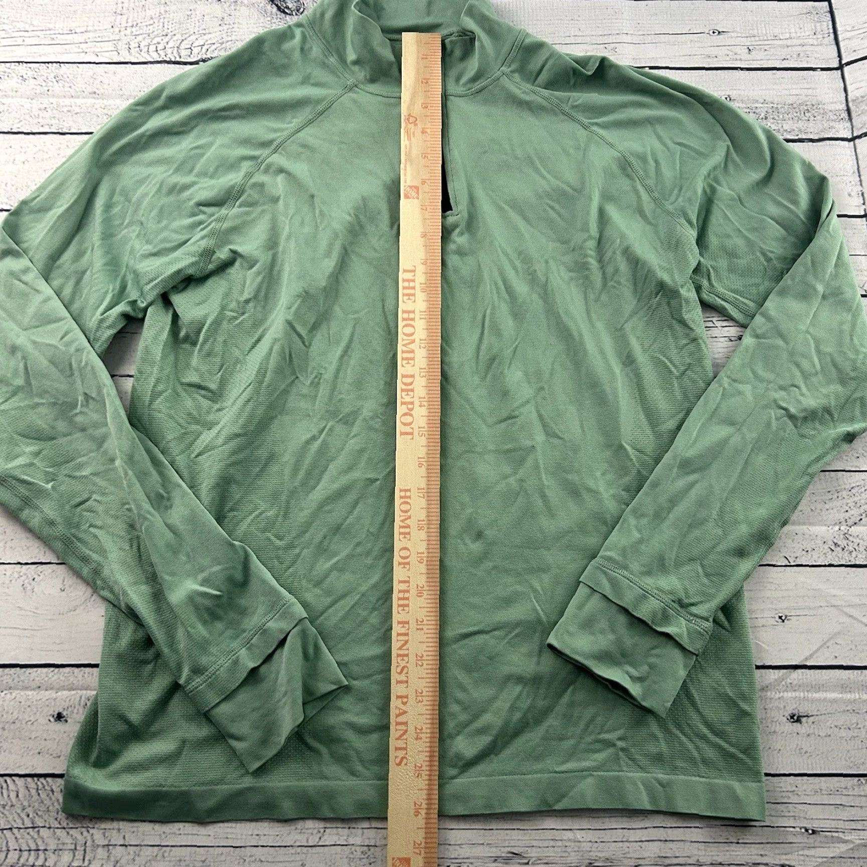Fabletics Fabletics Training Day 1/4 Zip Seamless Athletic Shirt Men's Large Green Shirt 1/4 Zip Athletic Mens Large Green Size US L / EU 52-54 / 3 - 2 Thumbnail