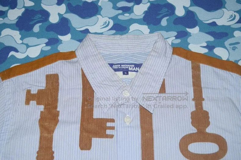 Junya Watanabe Junya Watanabe MAN CDG Blue Stripe Shirt. Size US M / EU 48-50 / 2 - 3 Thumbnail