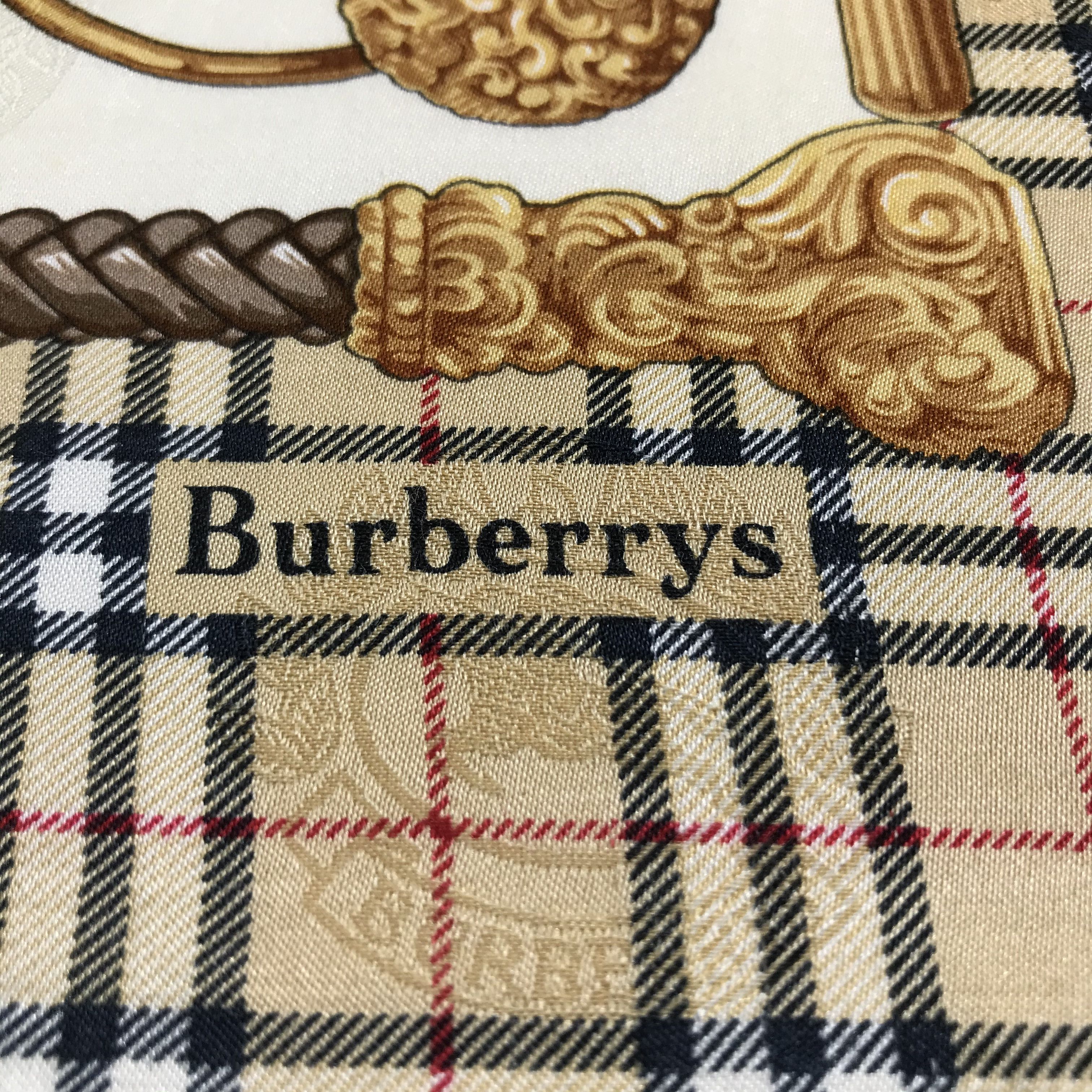 Burberry Burberrys Canes Handkerchief Neckerchief Bandana H729 Size ONE SIZE - 3 Thumbnail