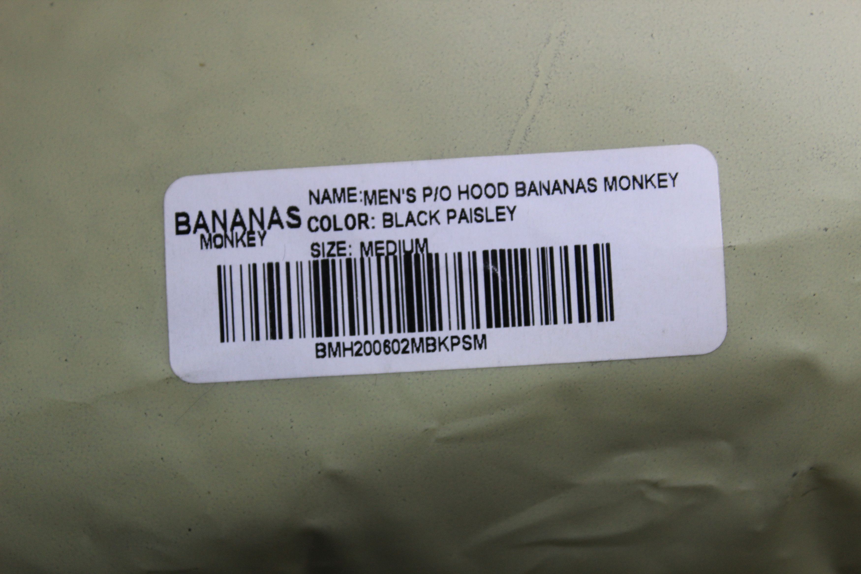 Other Bananas Monkey Black Paisley Hoodie Size US M / EU 48-50 / 2 - 4 Thumbnail