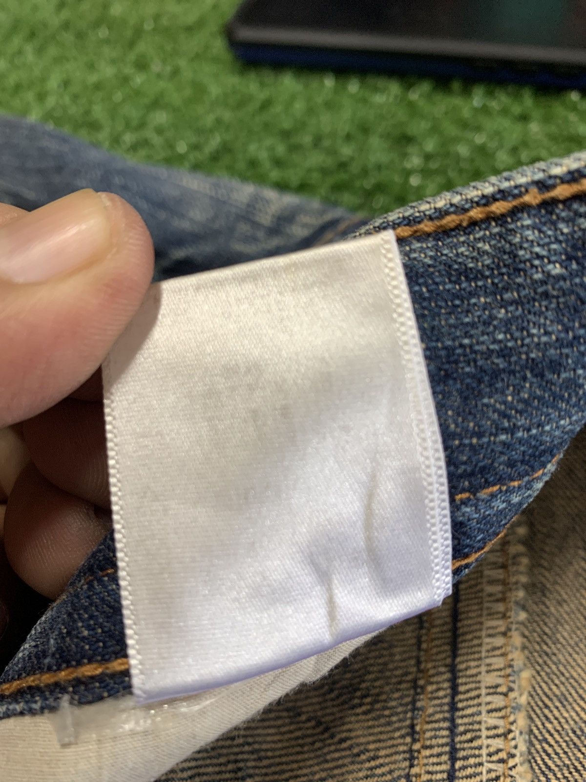 Japanese Brand Japanese Brand Blue Subject Skull Distressed Denim Y2K Size US 33 - 12 Thumbnail