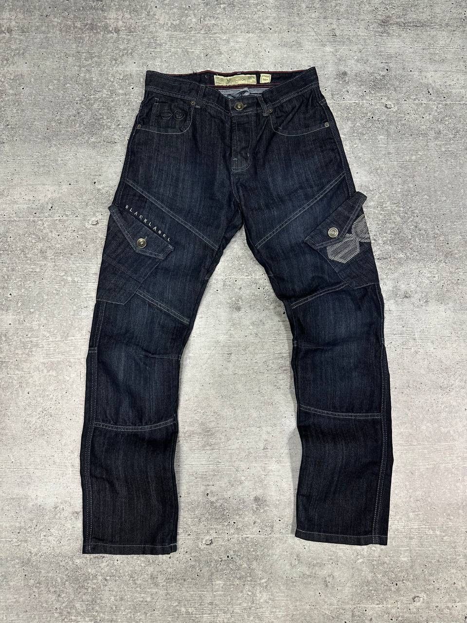 Japanese Brand × Vintage Vintage Denim Cross Hatch Cargo Japanese Pants Size US 30 / EU 46 - 2 Thumbnail