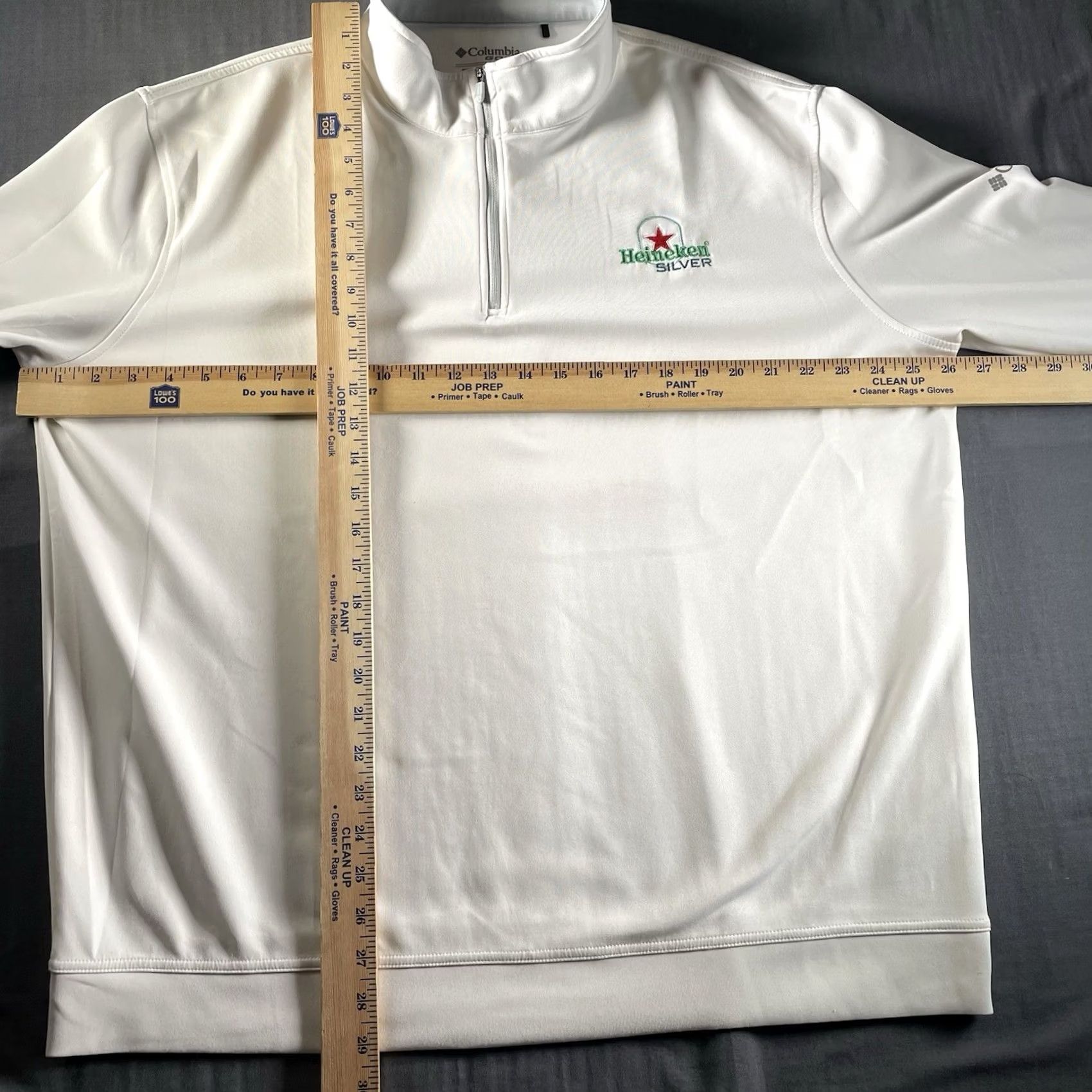 Vintage Columbia Golf x Heineken Silver Quarter Zip Pullover XL Men White Pullover XL Golf Mens White Columbia Size US XL / EU 56 / 4 - 6 Thumbnail