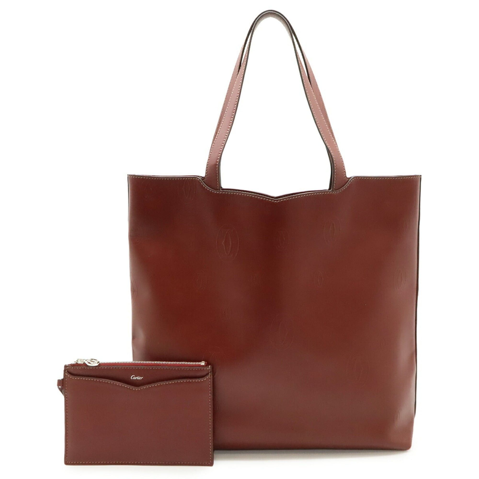 Cartier Cartier Happy Birthday CC Tote Bag Shoulder Leather Bordeaux Size ONE SIZE - 1 Thumbnail