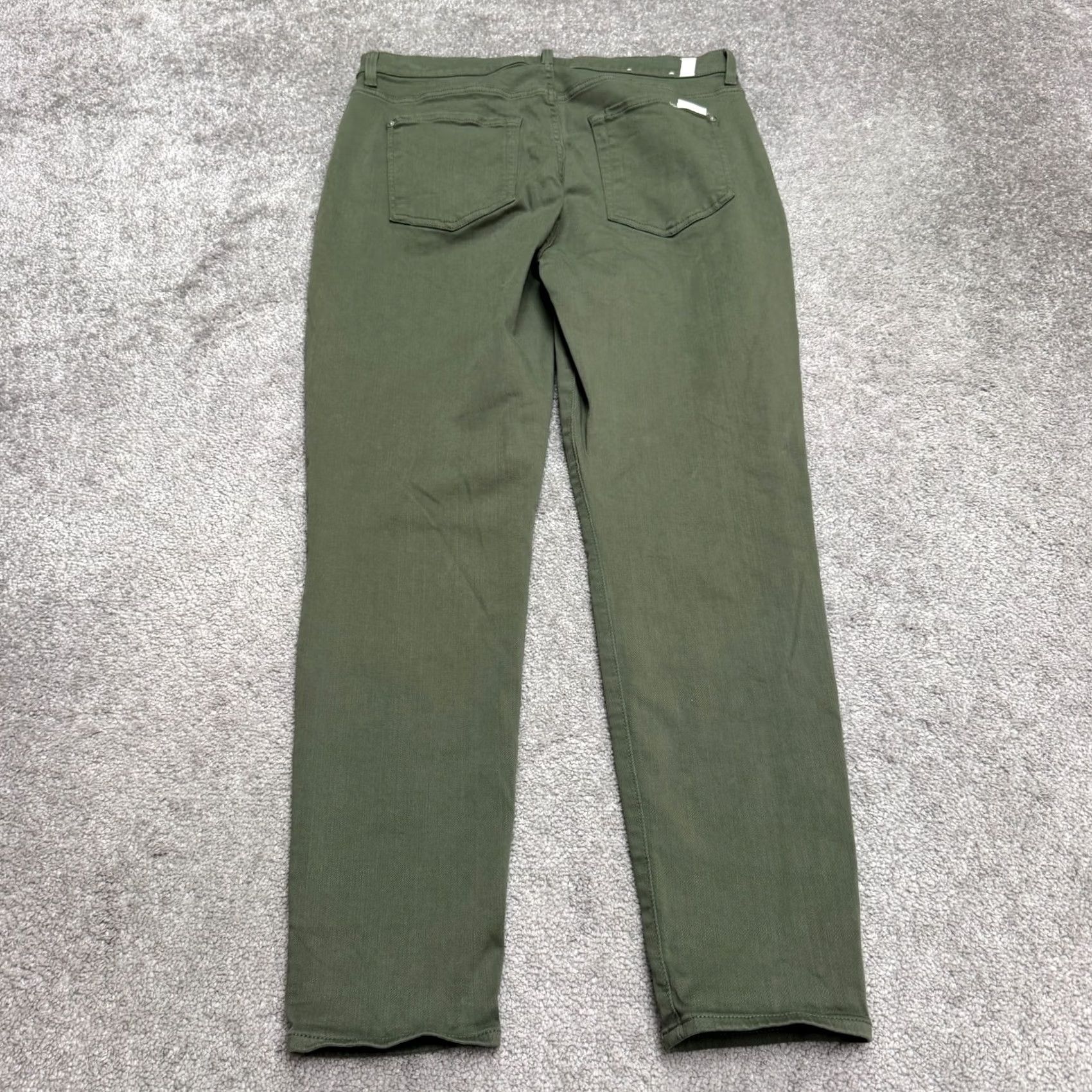7 For All Mankind 7 for all mankind stretch high rise ankle denim jeans women 32 green Size 24" / US 00 / IT 34 - 2 Thumbnail