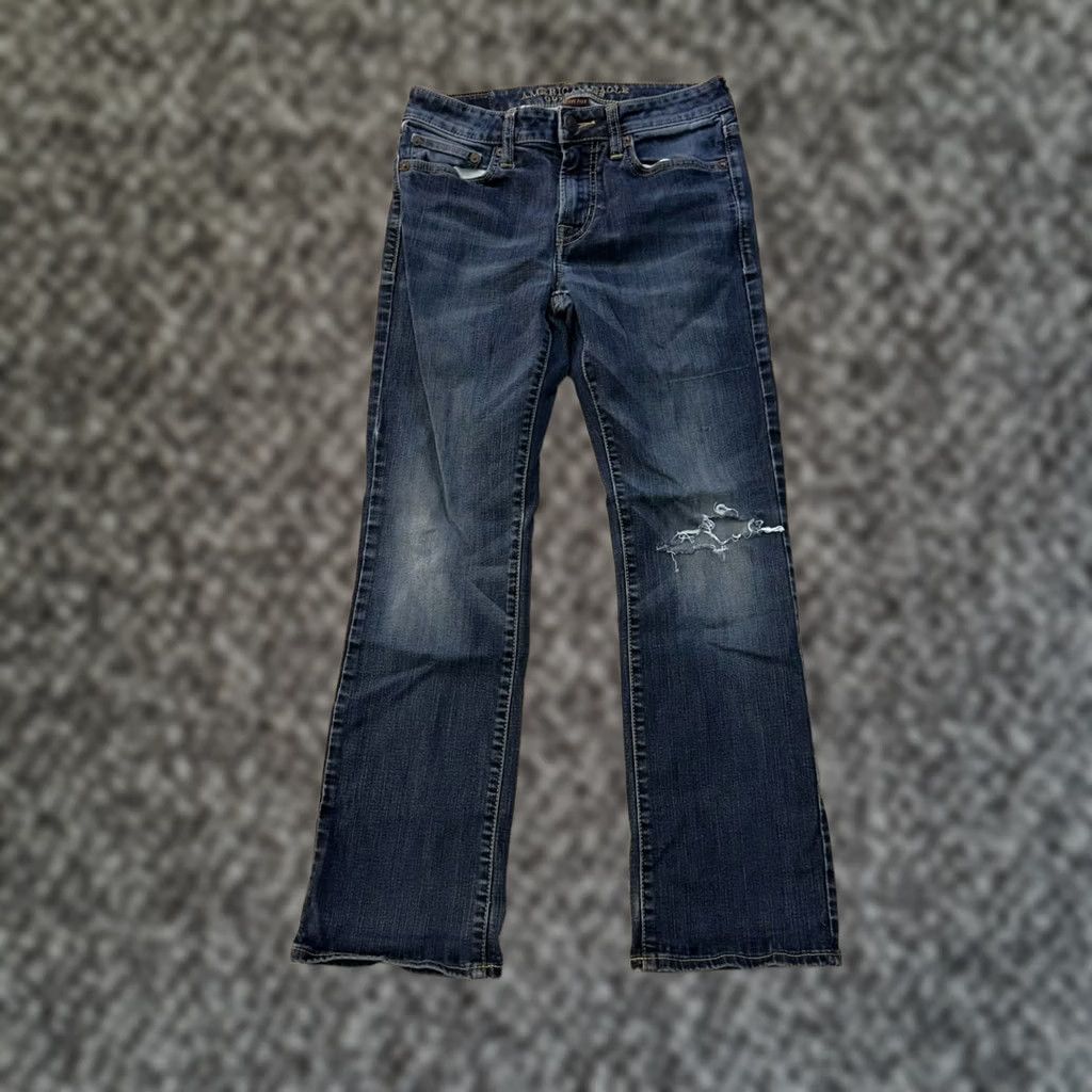 American Eagle Outfitters American Eagle Original Bootcut Jeans Men's 28x30 Blue Denim Active Flex Size US 28 / EU 44 - 1 Thumbnail