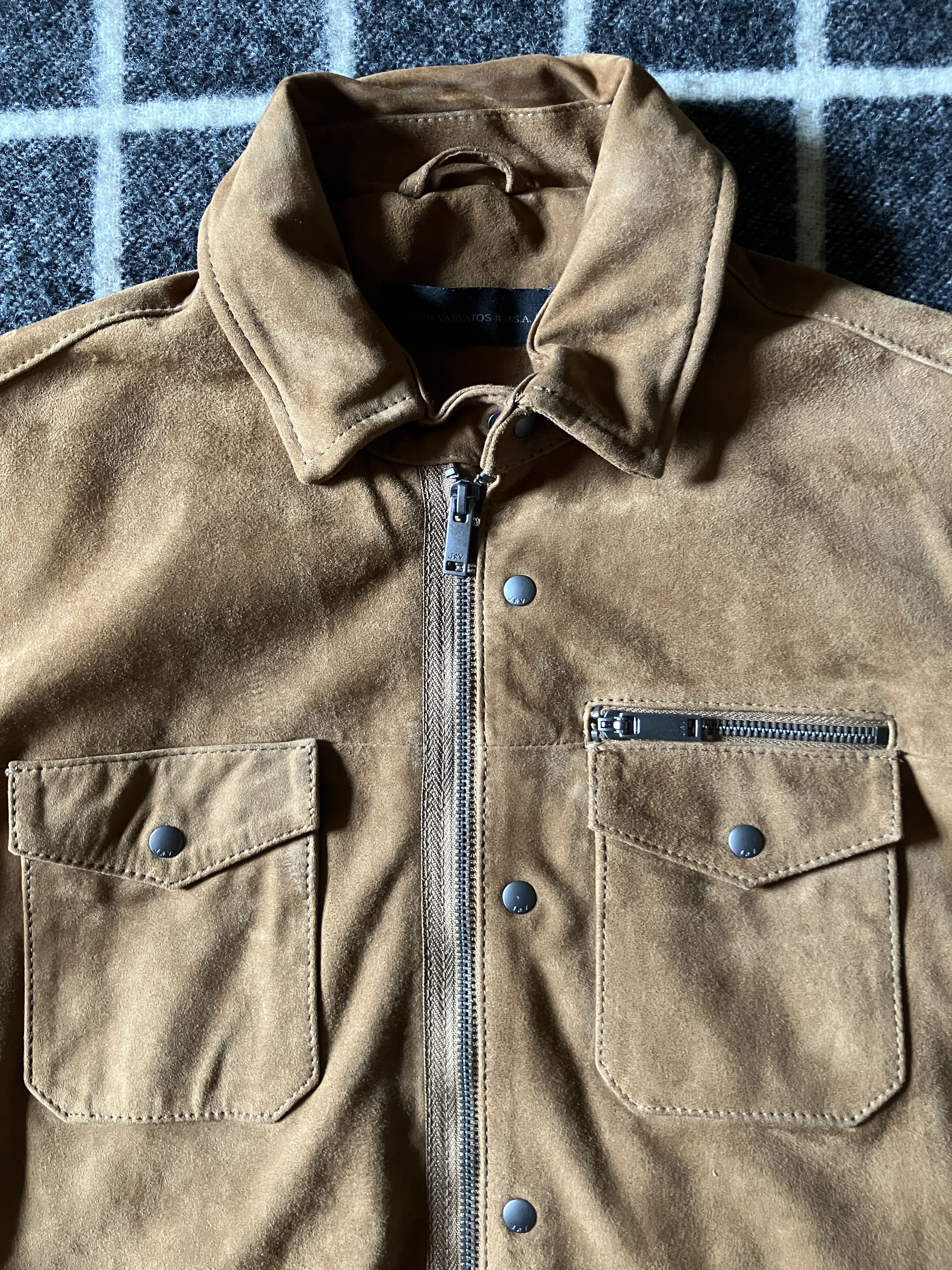 John Varvatos Suede Jacket Size US S / EU 44-46 / 1 - 2 Thumbnail