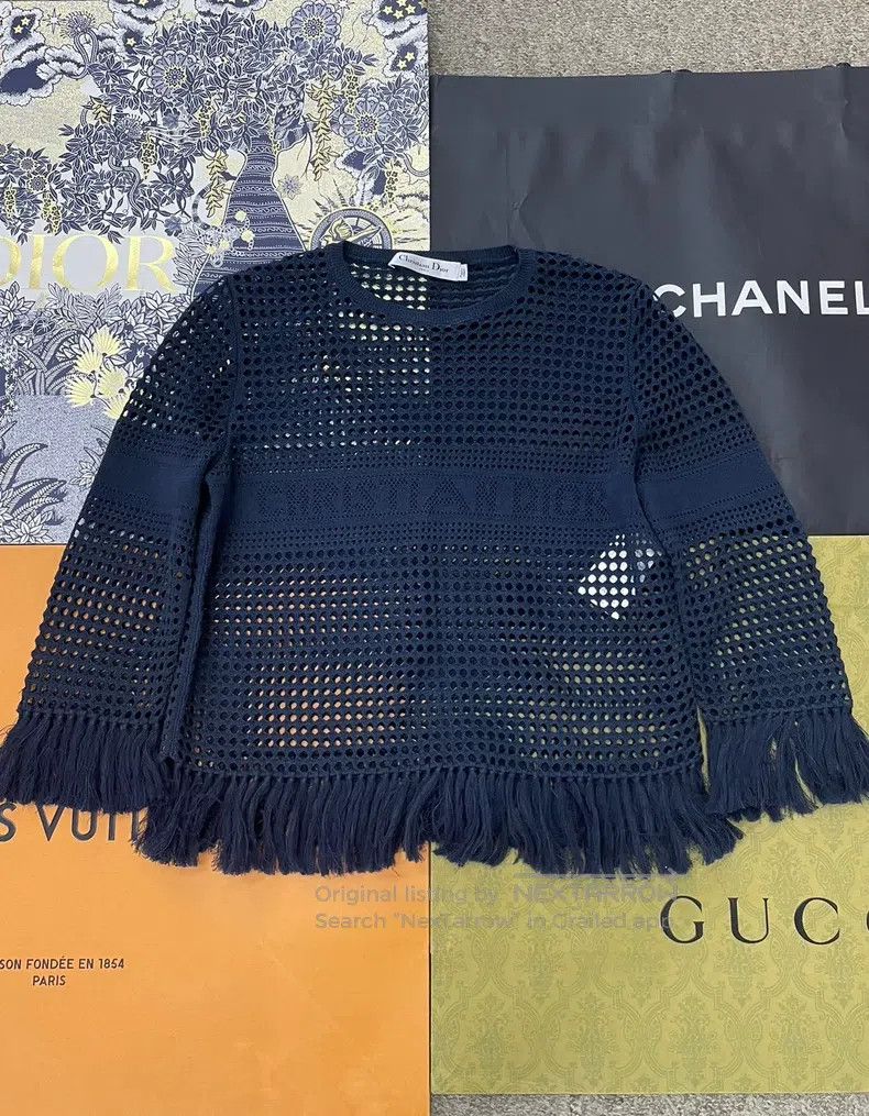 Dior Dior Blue hollow tassel long sleeves Size XS / US 0-2 / IT 36-38 - 1 Thumbnail