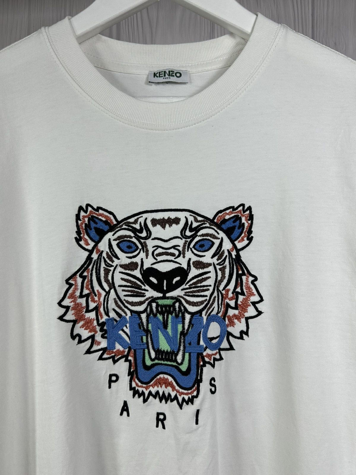 KENZO Paris Tiger Big Logo T-Shirt Size L