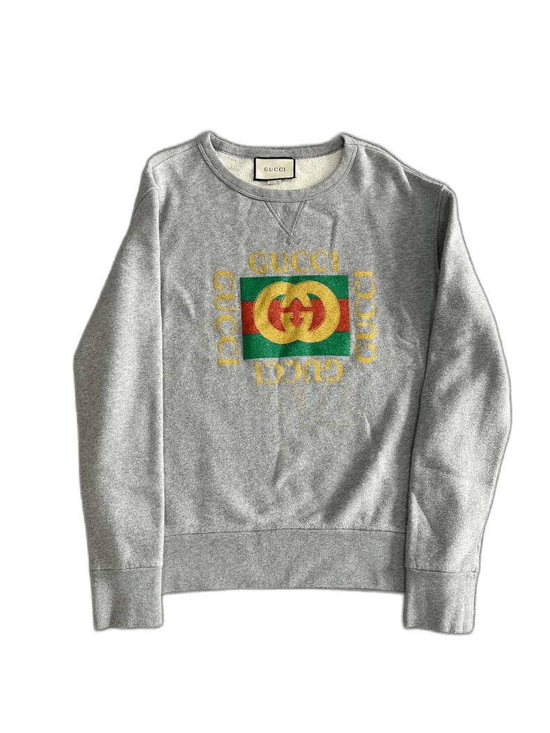 Gucci Gucci Gray Square Graphic Sweatshirt-2508 Size US XS / EU 42 / 0 - 1 Thumbnail