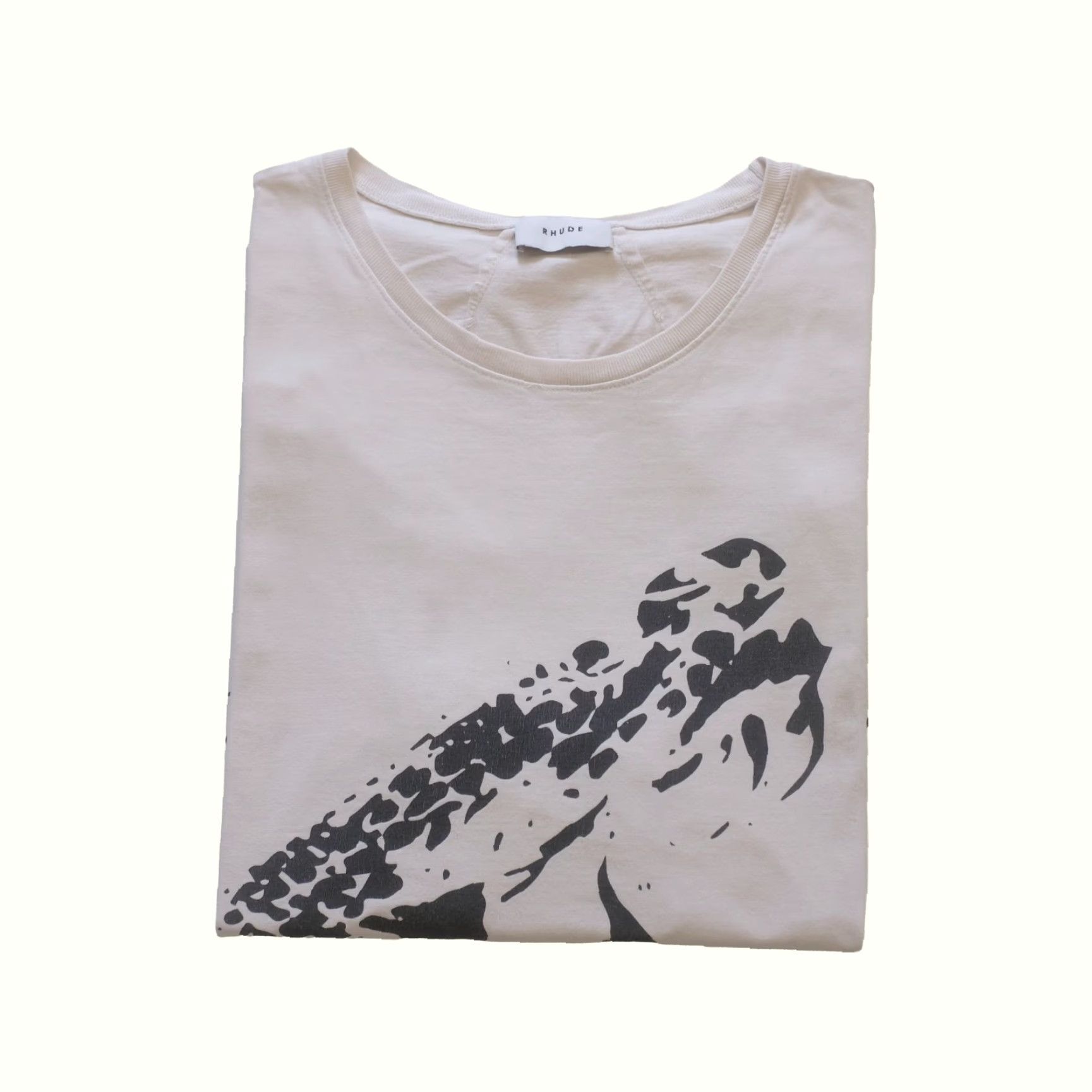 Rhude RHUDE SEVEN FALLS SNAKE CORE BEIGE WHITE DISTRESSED GRAPHIC T-Shirt MEN SZ L Size US L / EU 52-54 / 3 - 2 Thumbnail