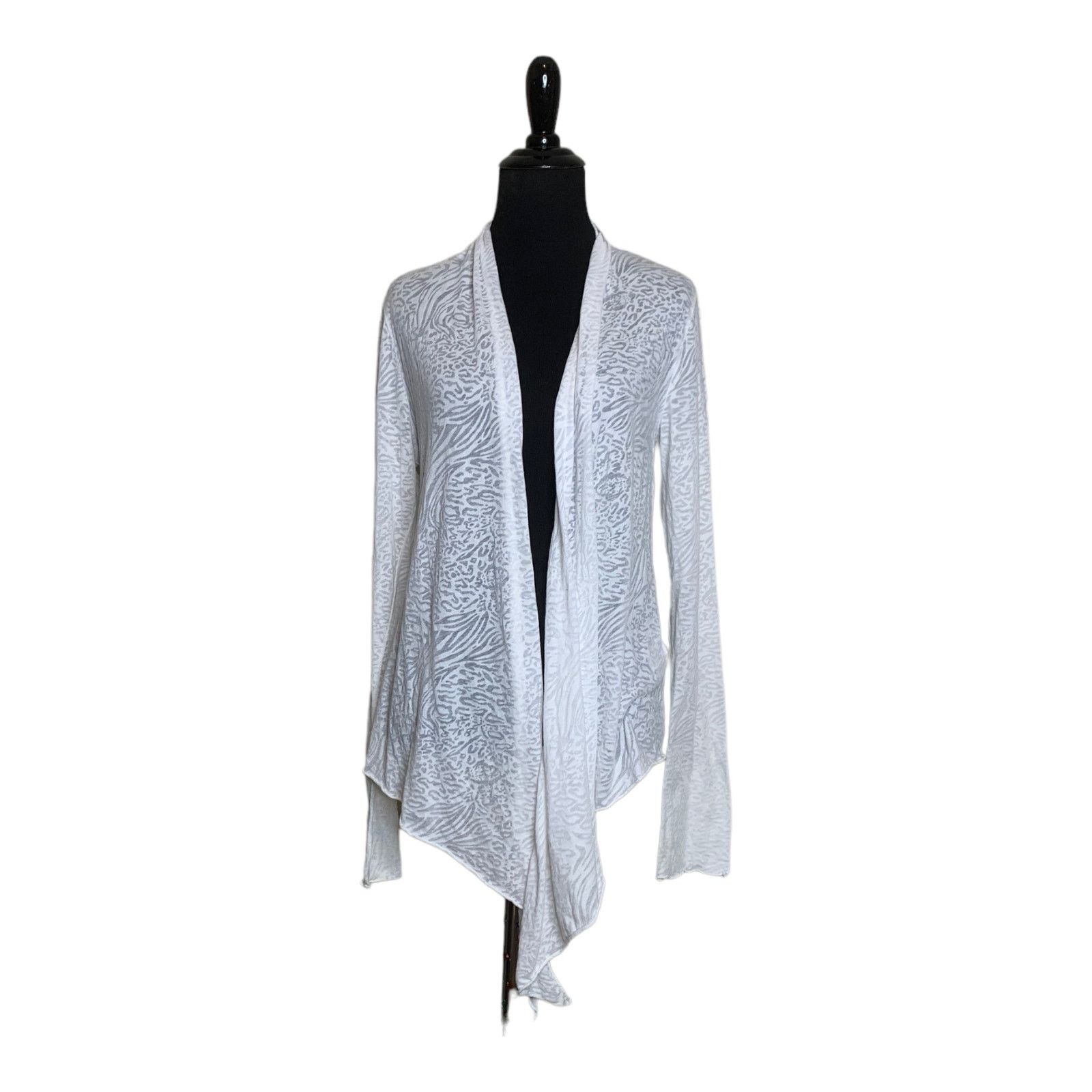 Velvet Velvet white asymmetrical lightweight cardigan size M Size M / US 6-8 / IT 42-44 - 7 Thumbnail