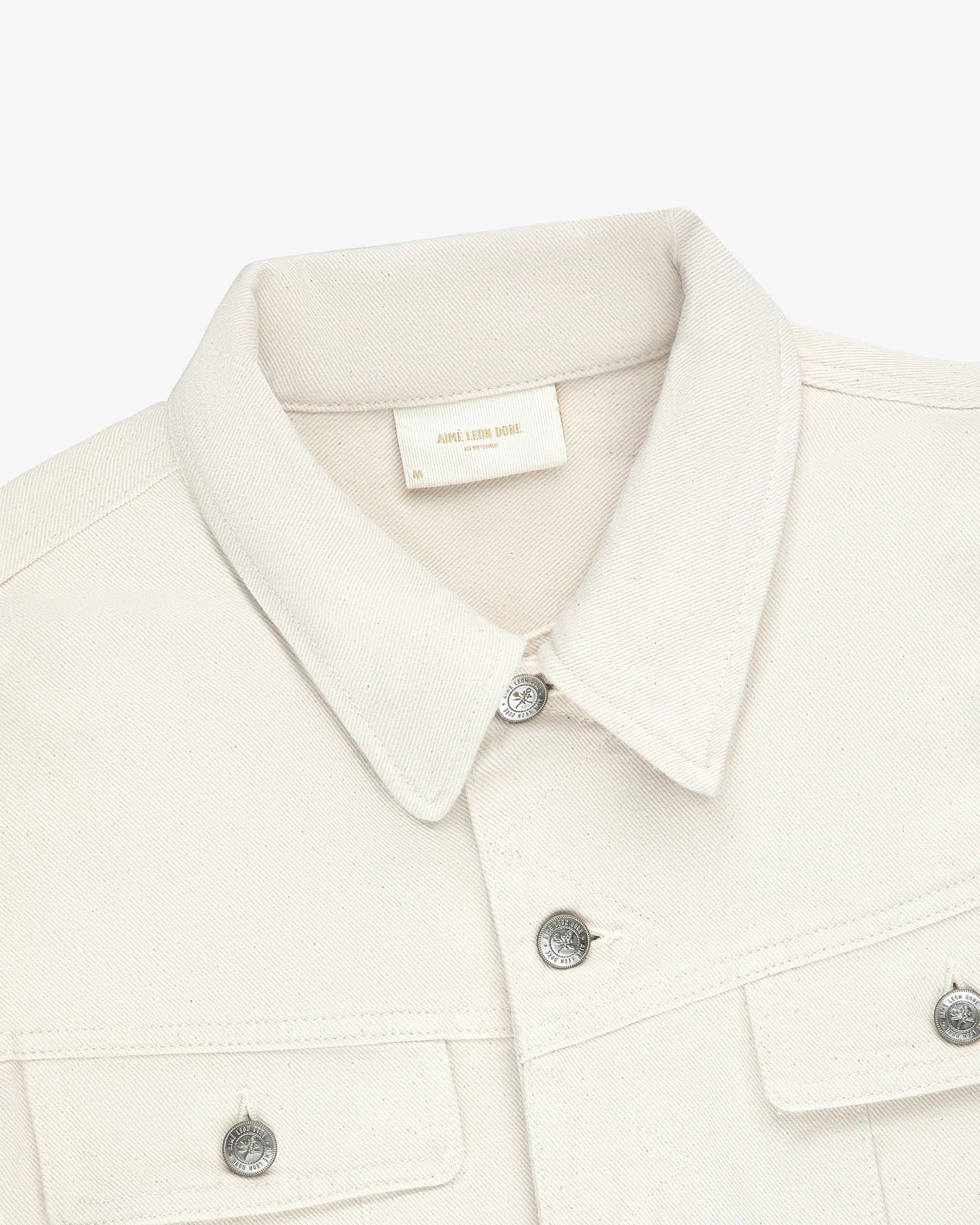 Aime Leon Dore o1mle0725 Denim Trucker Jacket in Natural Size US M / EU 48-50 / 2 - 4 Thumbnail