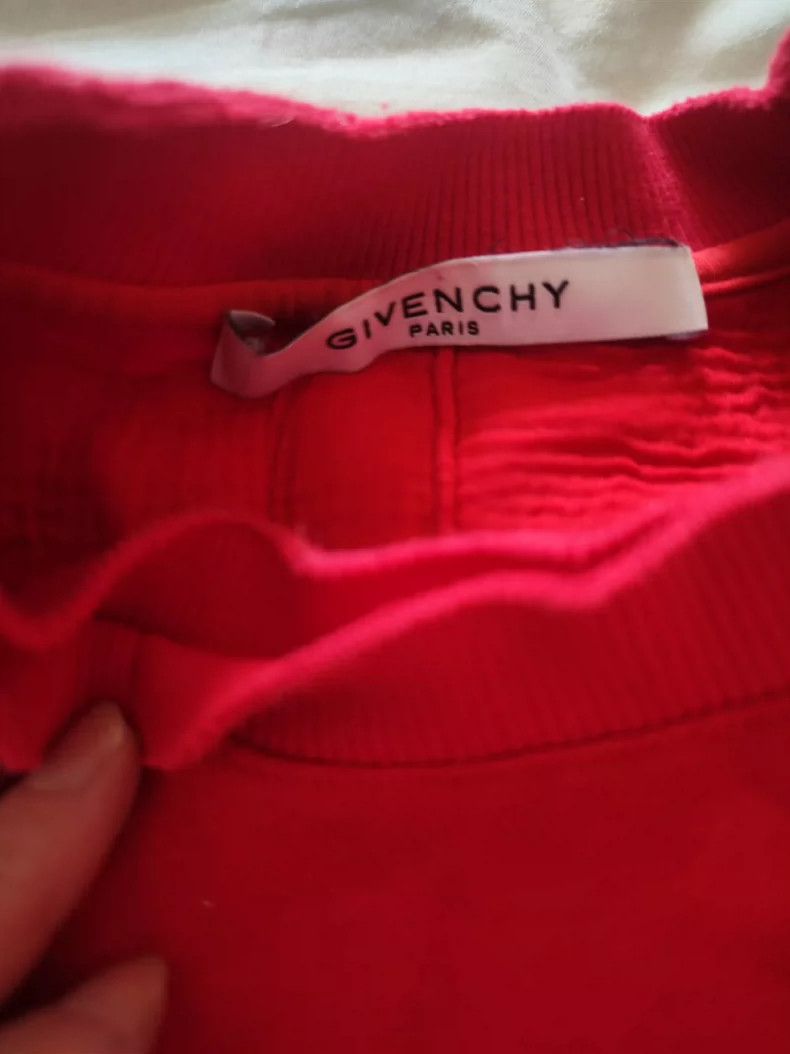 Givenchy Givenchy Black Ripped Letter Round Neck Hoodie Size US XS / EU 42 / 0 - 5 Thumbnail