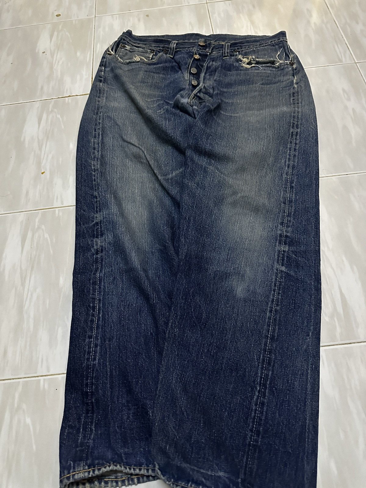 Levi's × Vintage Rare Levis 501 big e hidden rivet 1947 model Size US 32 / EU 48 - 12 Thumbnail