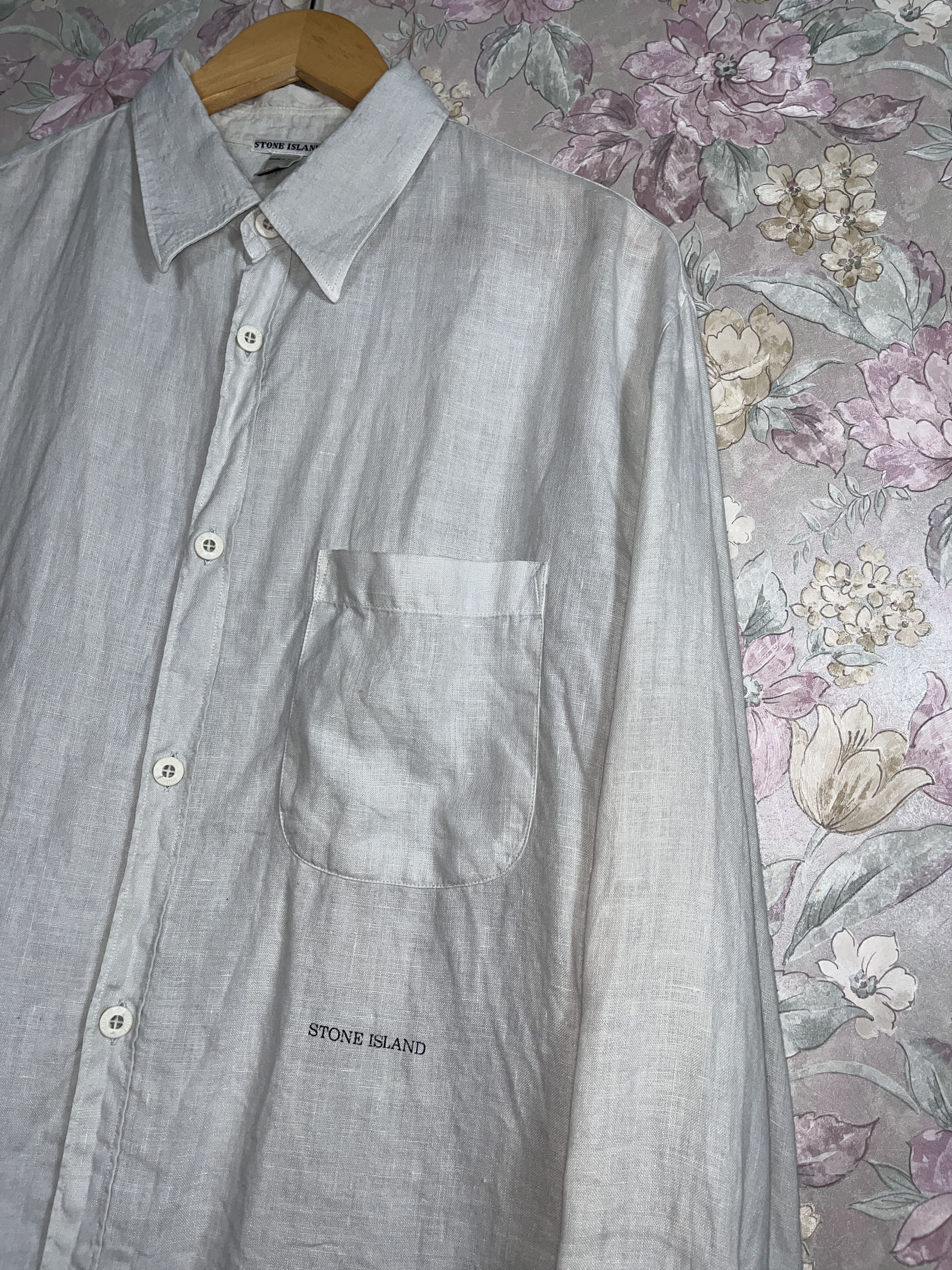 Stone Island Stone Island C.P vintage Linen button up casual shirt Size US L / EU 52-54 / 3 - 2 Thumbnail