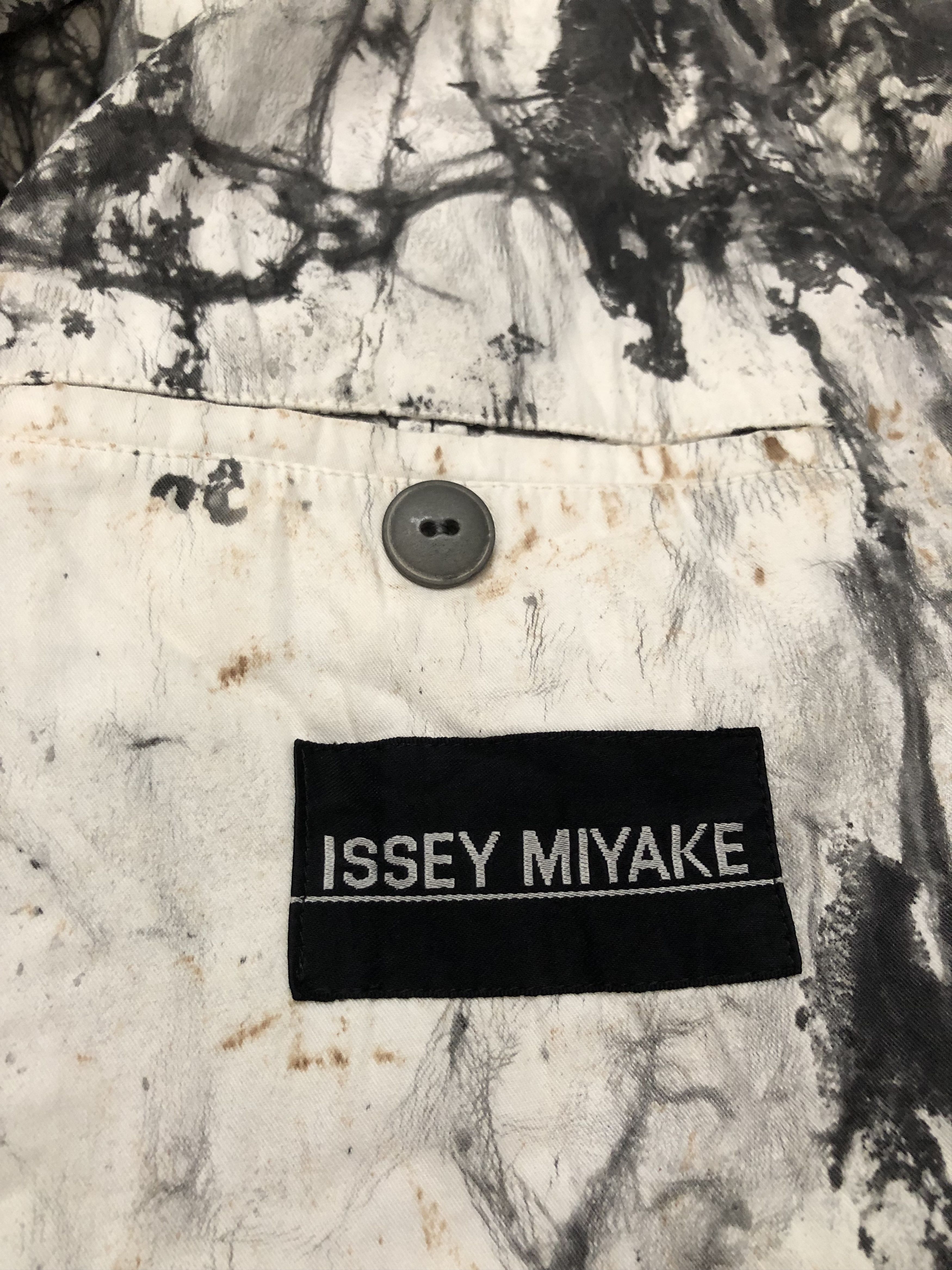 Designer × Issey Miyake SS94 Suminagashi-Dyed Cotton ISSEY MIYAKE MEN Size 50L - 10 Thumbnail