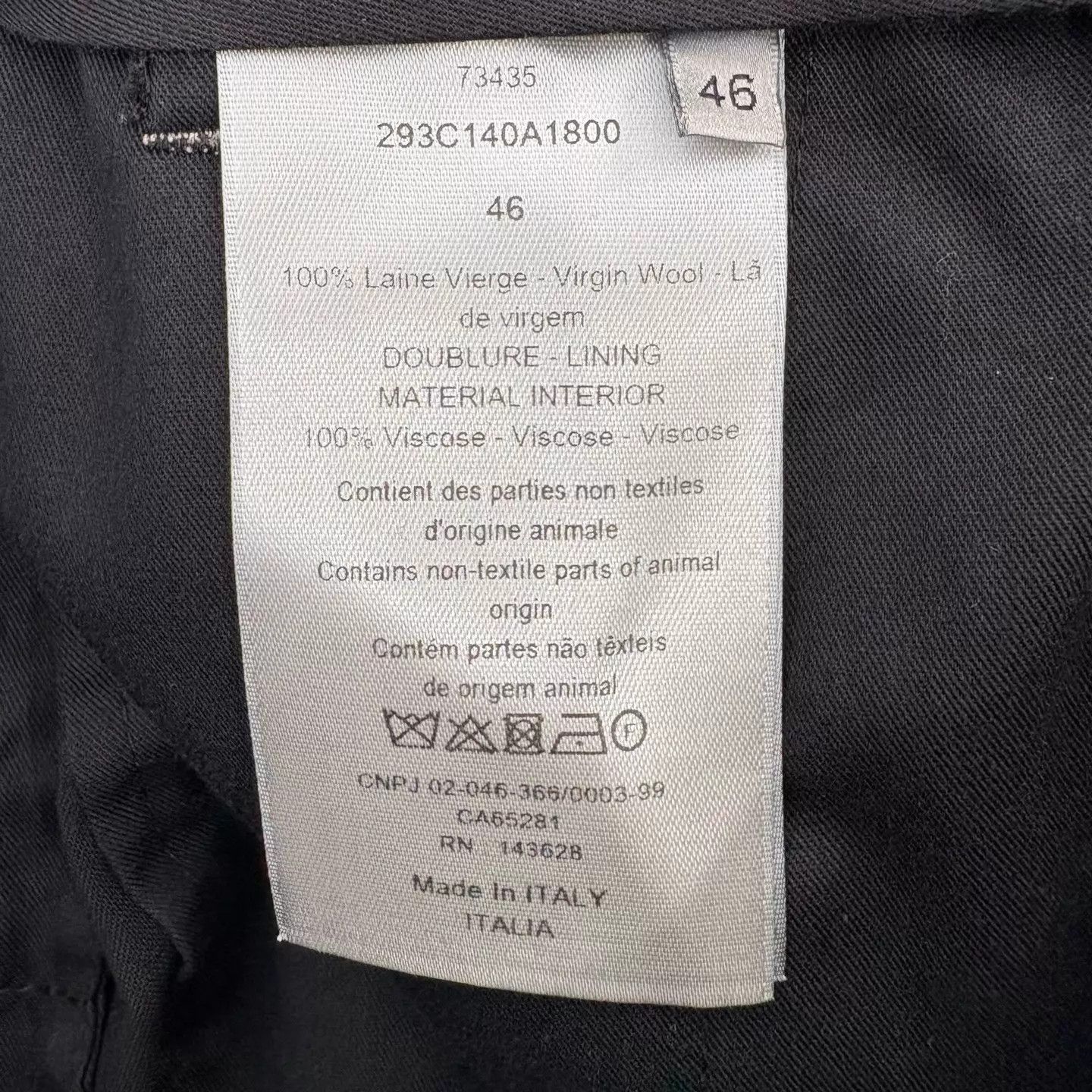Dior DIOR Stitched Black Casual Suit Trousers 46 Size US 30 / EU 46 - 4 Thumbnail