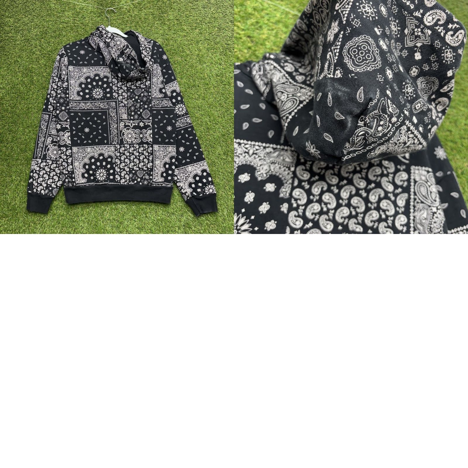 Talentless Talentless Hoodie Mens Small Bandana Paisley Patchwork Pullover Sweatshirt AOP Size US S / EU 44-46 / 1 - 8 Thumbnail