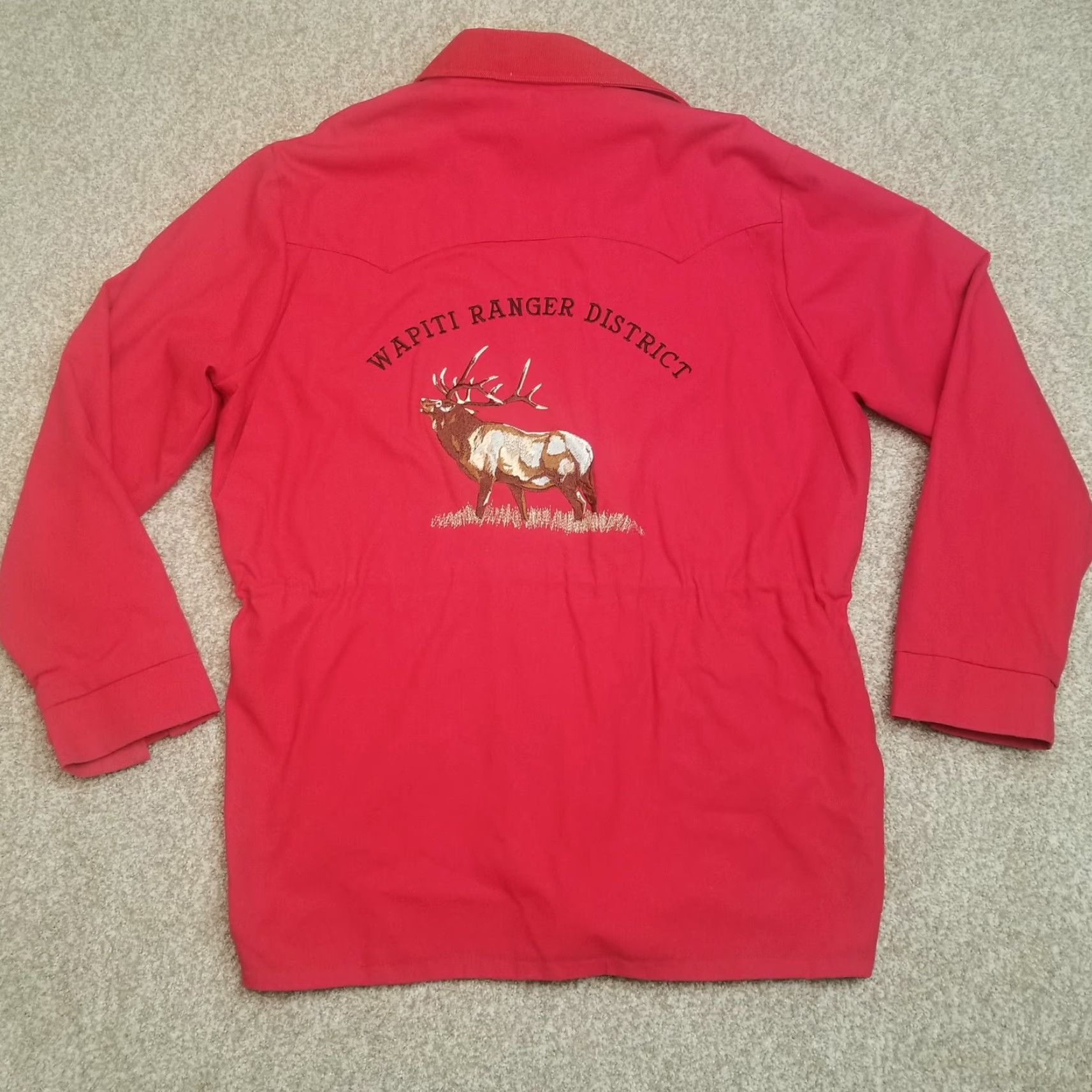 Walls VINTAGE Walls Jacket Mens L Red Canvas Wapiti Ranger District Parka Wyoming Coat Size US L / EU 52-54 / 3 - 7 Thumbnail
